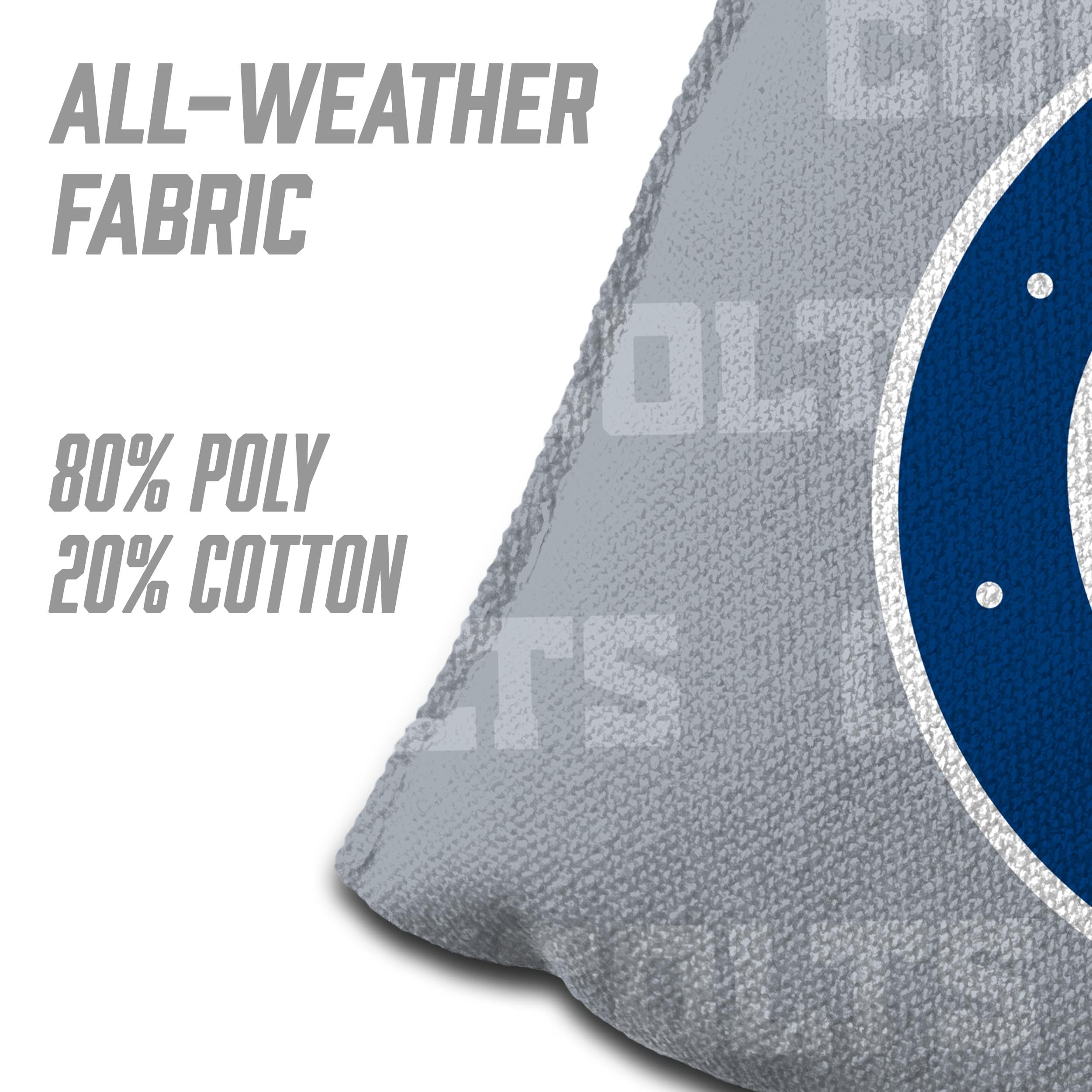 YouTheFan NFL Indianapolis Colts Cornhole Bags - 4PK - Grey - Sports Collectibles, Sports Memorabilia, Sports Fan Shop, Sports Gifts