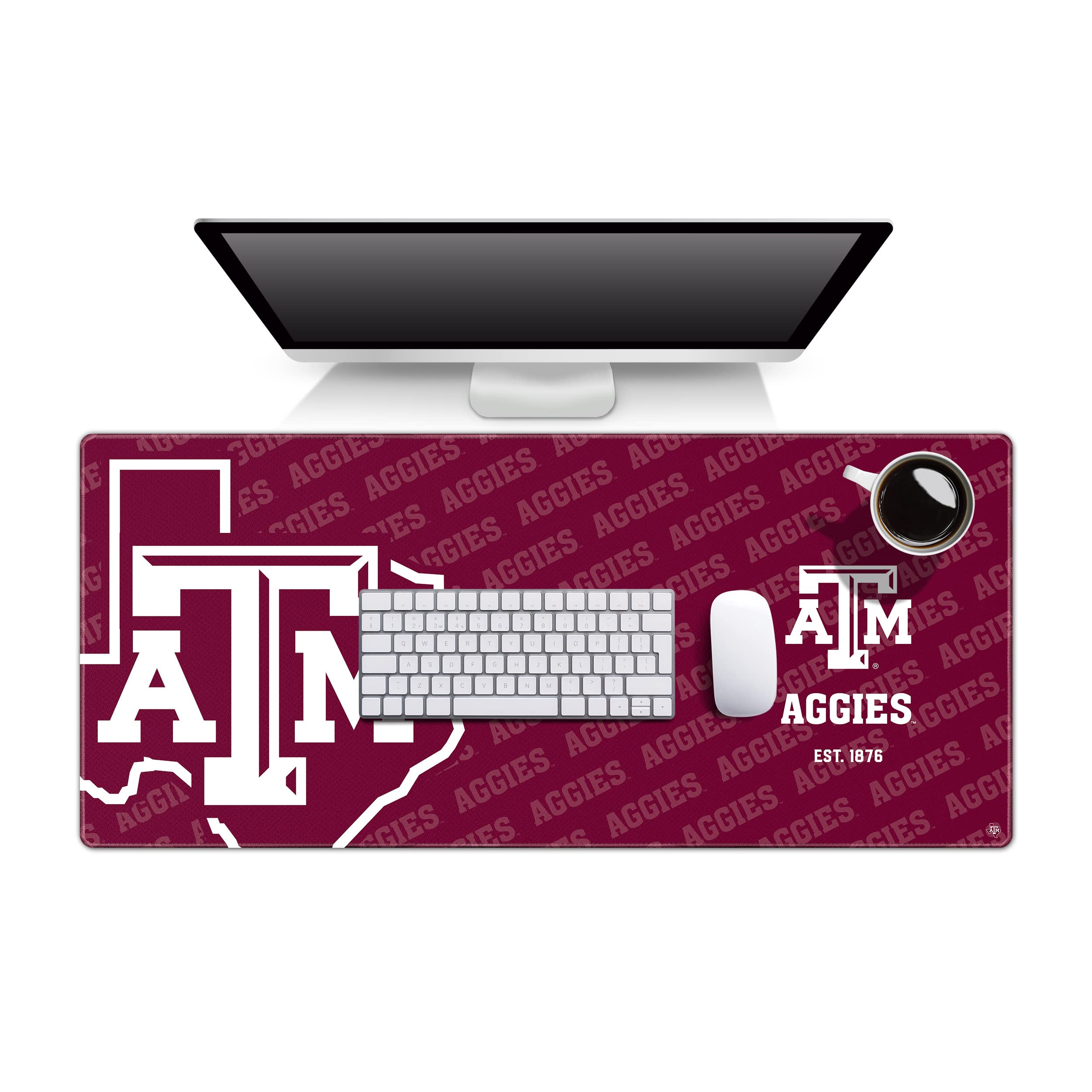 YouTheFan NCAA Texas A&M Aggies Logo Series Desk Pad - Sports Collectibles, Sports Memorabilia, Sports Fan Shop, Sports Gifts