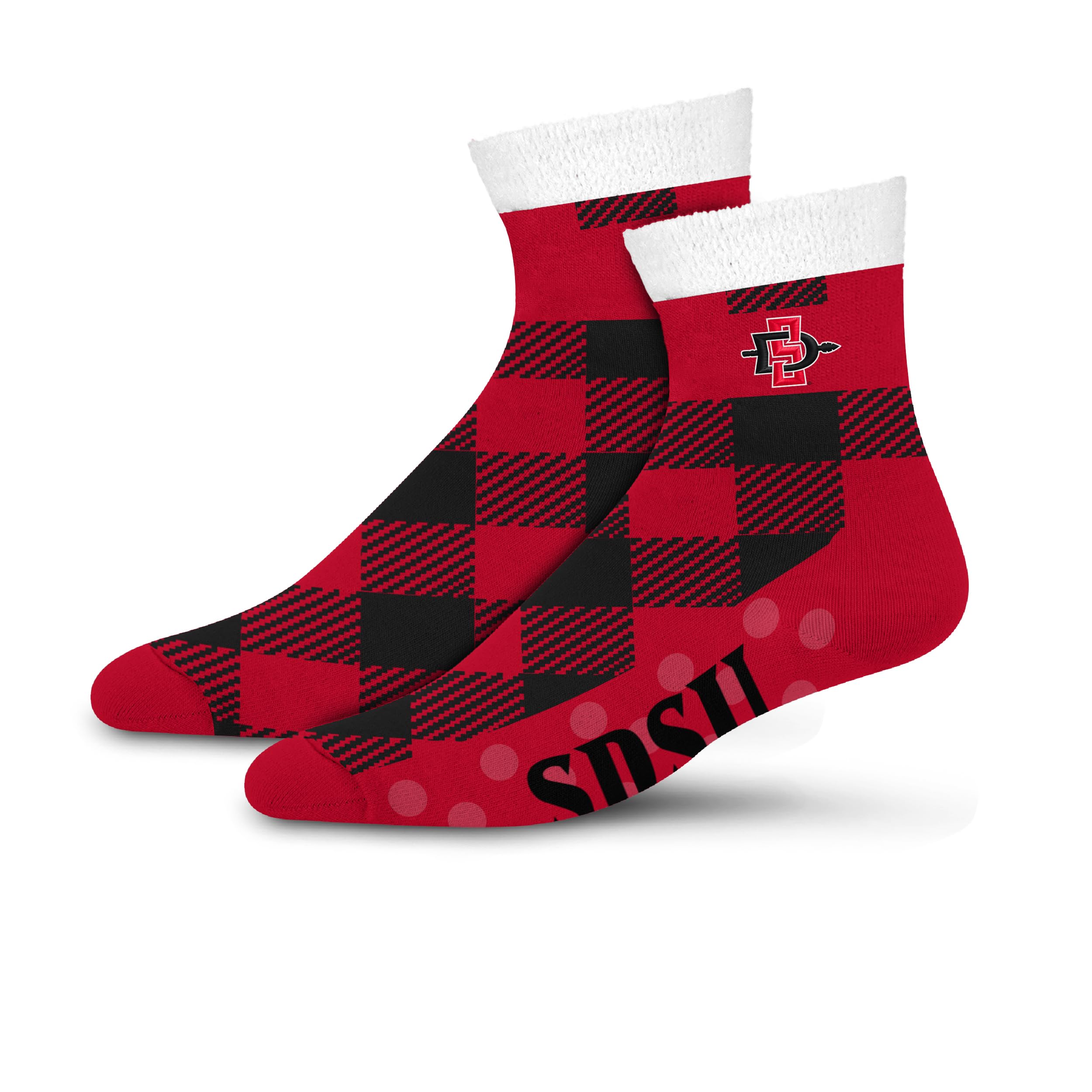 For Bare Feet NCAA SAN DIEGO STATE AZTECS Cozy Buff Plush Cabin Sock Team Color OSFM - Sports Gifts, Sports Memorabilia, Sports Collectibles, Fan Shop