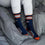 For Bare Feet NFL Youth 4 Stripe Deuce Crew Sock, Denver Broncos, One Size - Sports Gifts, Sports Memorabilia, Sports Collectibles, Fan Shop