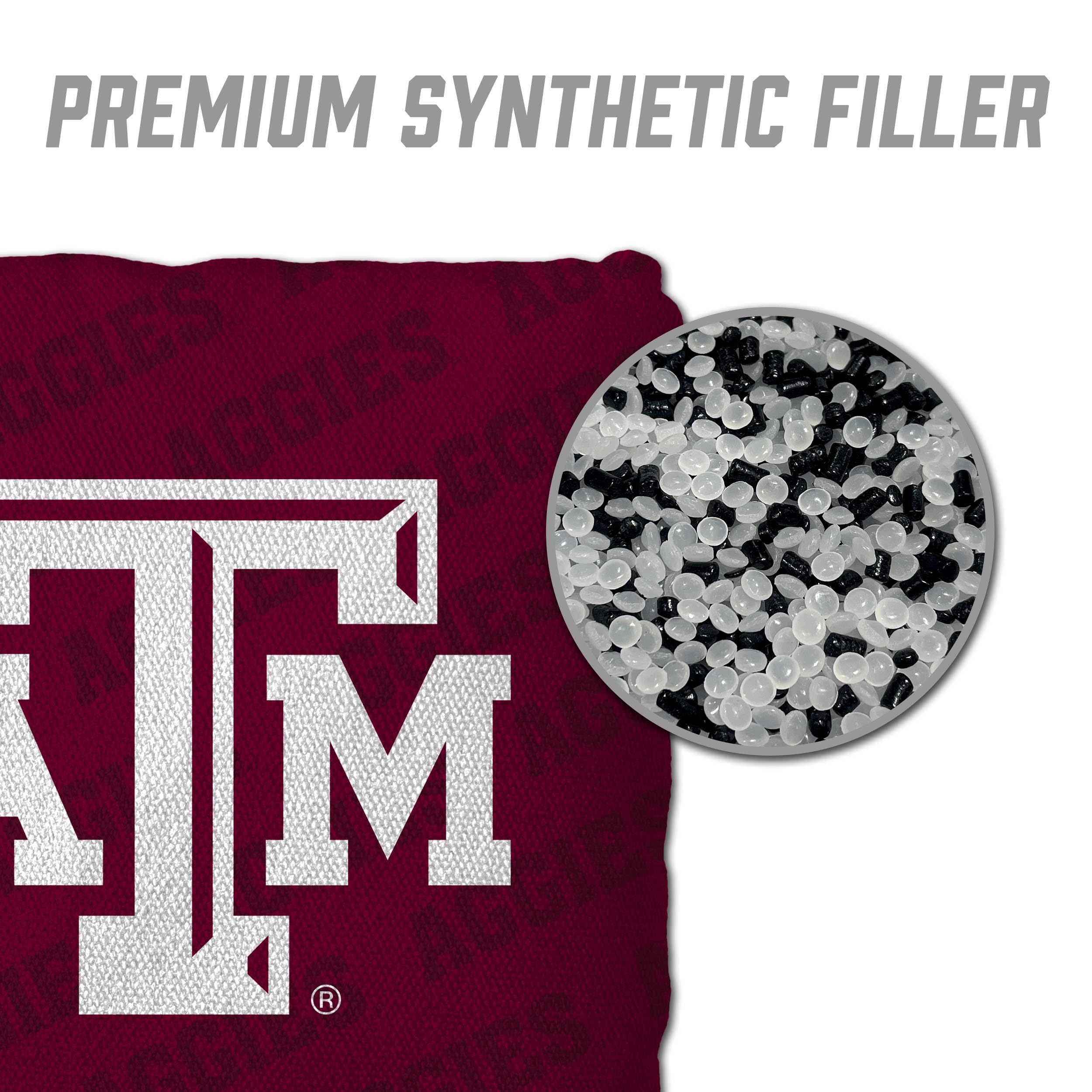 YouTheFan NCAA Texas A&M Aggies Cornhole Bags - 4PK - Maroon - Sports Collectibles, Sports Memorabilia, Sports Fan Shop, Sports Gifts