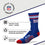 For Bare Feet NFL Youth 4 Stripe Deuce Crew Sock, New York Giants, One Size - Sports Gifts, Sports Memorabilia, Sports Collectibles, Fan Shop