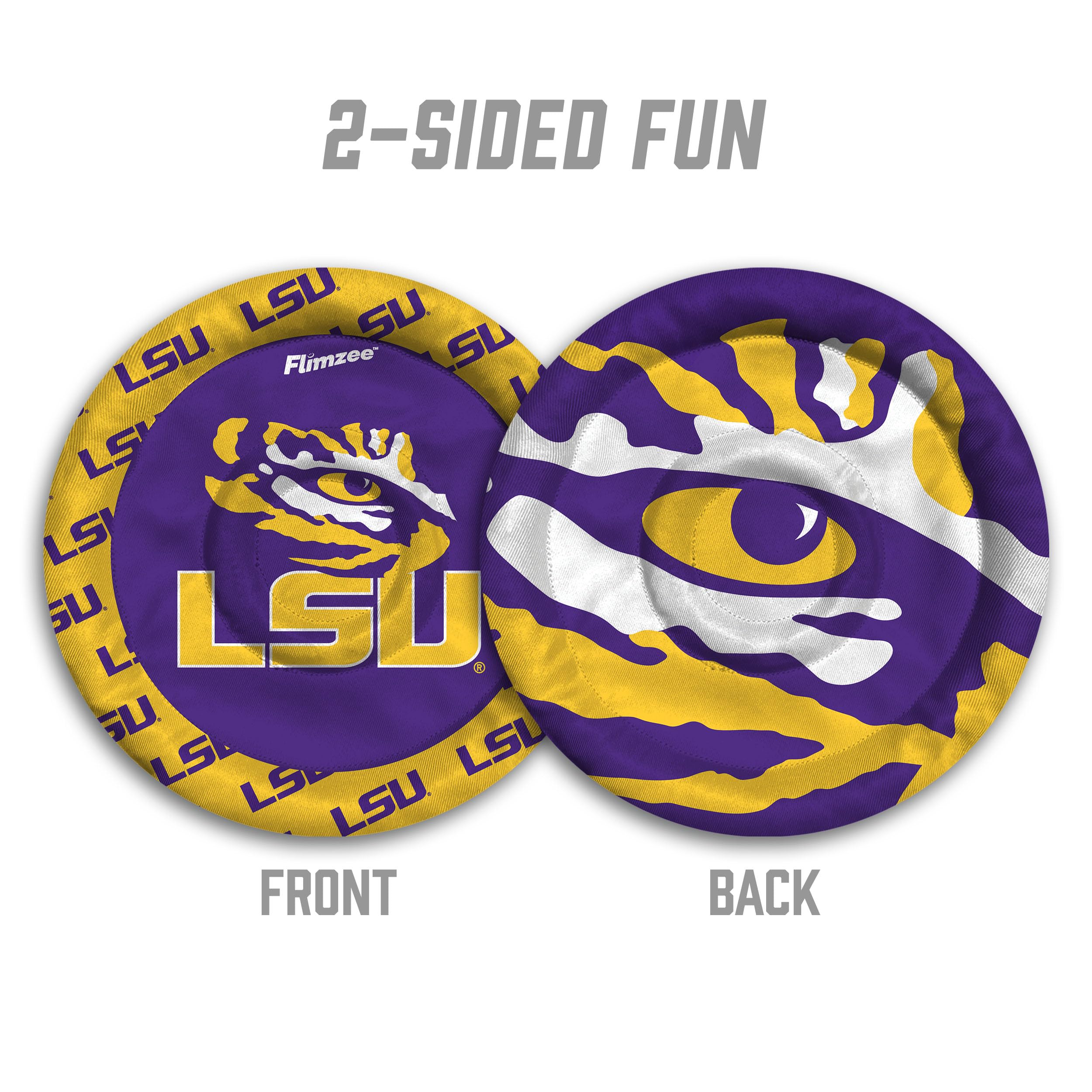 YouTheFan NCAA LSU Tigers Flimzee Bean-Bag Flying Disc - Sports Collectibles, Sports Memorabilia, Sports Fan Shop, Sports Gifts