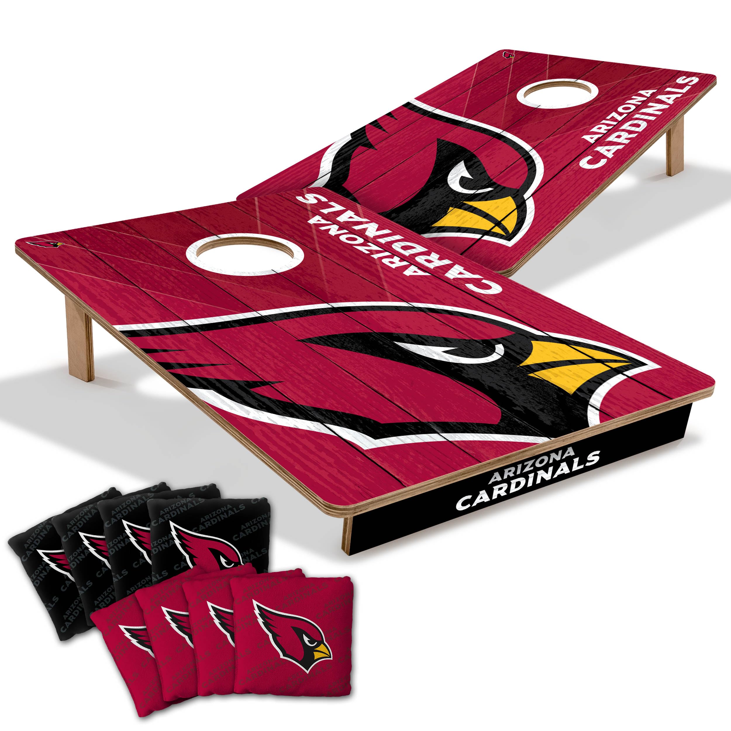 YouTheFan NFL Arizona Cardinals 2’ x 3’ Wood Cornhole Game with Logo Bags - Sports Collectibles, Sports Memorabilia, Sports Fan Shop, Sports Gifts