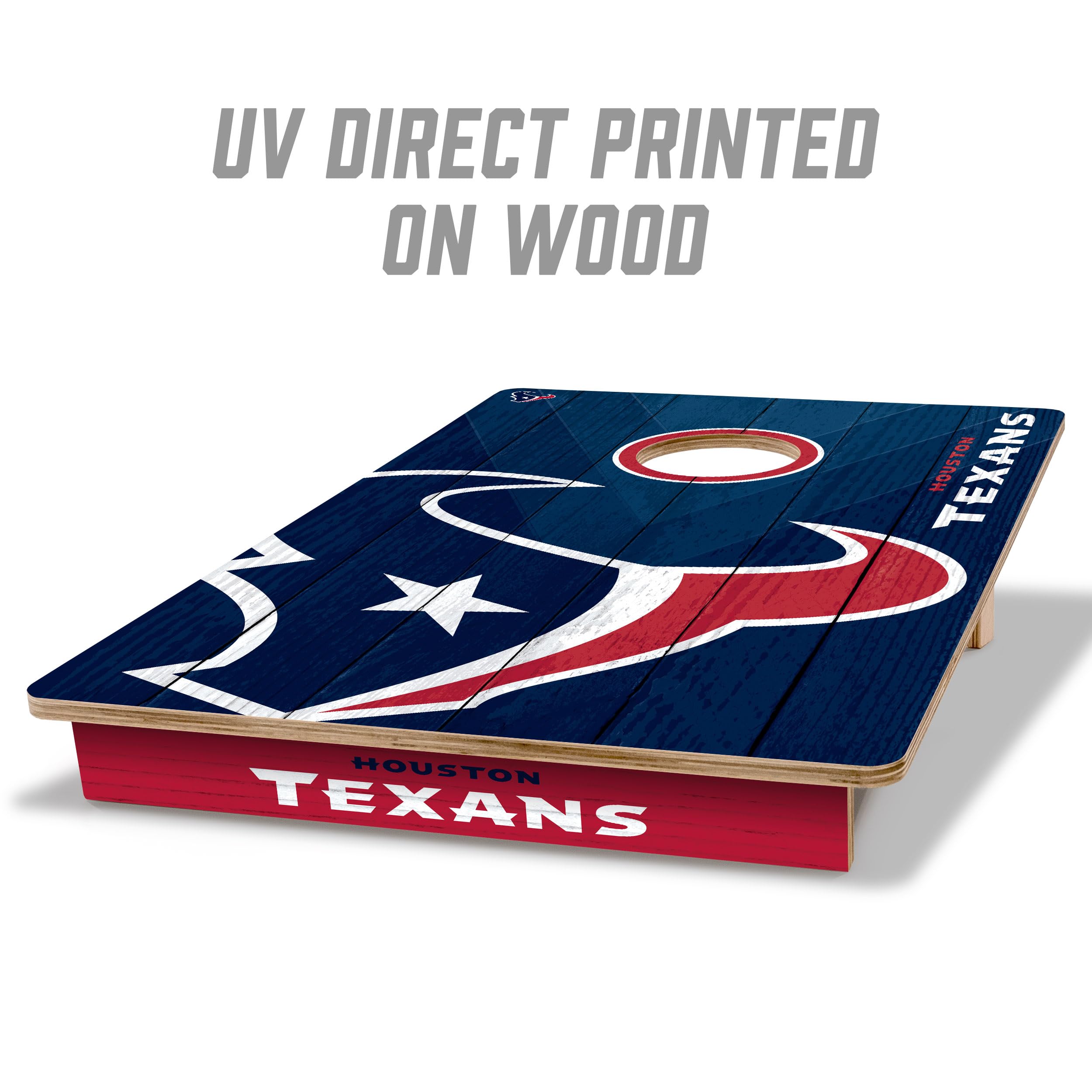 YouTheFan NFL Houston Texans 2’ x 3’ Wood Cornhole Game with Logo Bags - Sports Collectibles, Sports Memorabilia, Sports Fan Shop, Sports Gifts