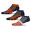 For Bare Feet NFL CHICAGO BEARS Stripe Stack 3 Pack Ankle Sock Team Colors Large - Sports Gifts, Sports Memorabilia, Sports Collectibles, Fan Shop