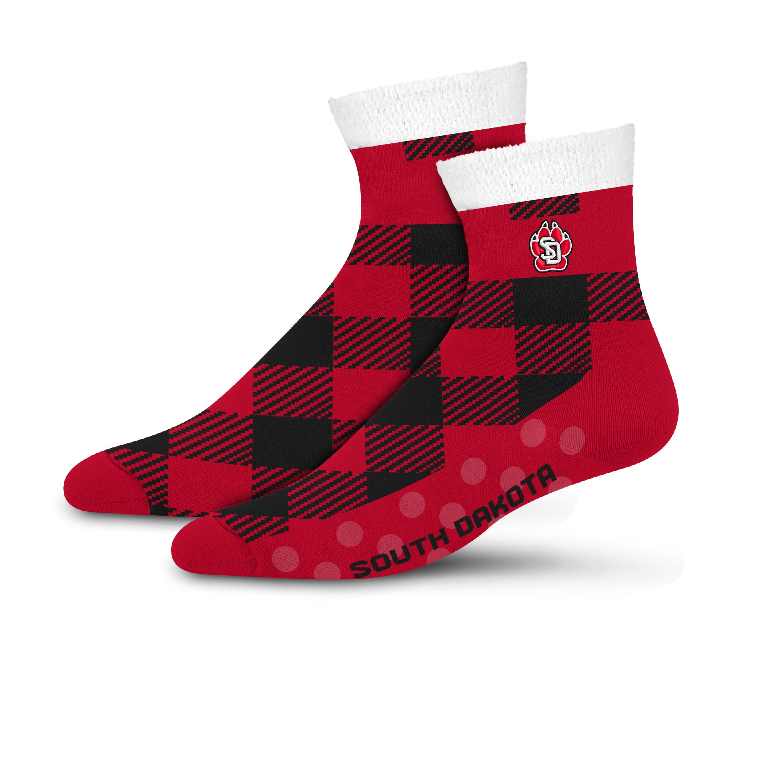 For Bare Feet NCAA SOUTH DAKOTA COYOTES Cozy Buff Plush Cabin Sock Team Color OSFM - Sports Gifts, Sports Memorabilia, Sports Collectibles, Fan Shop