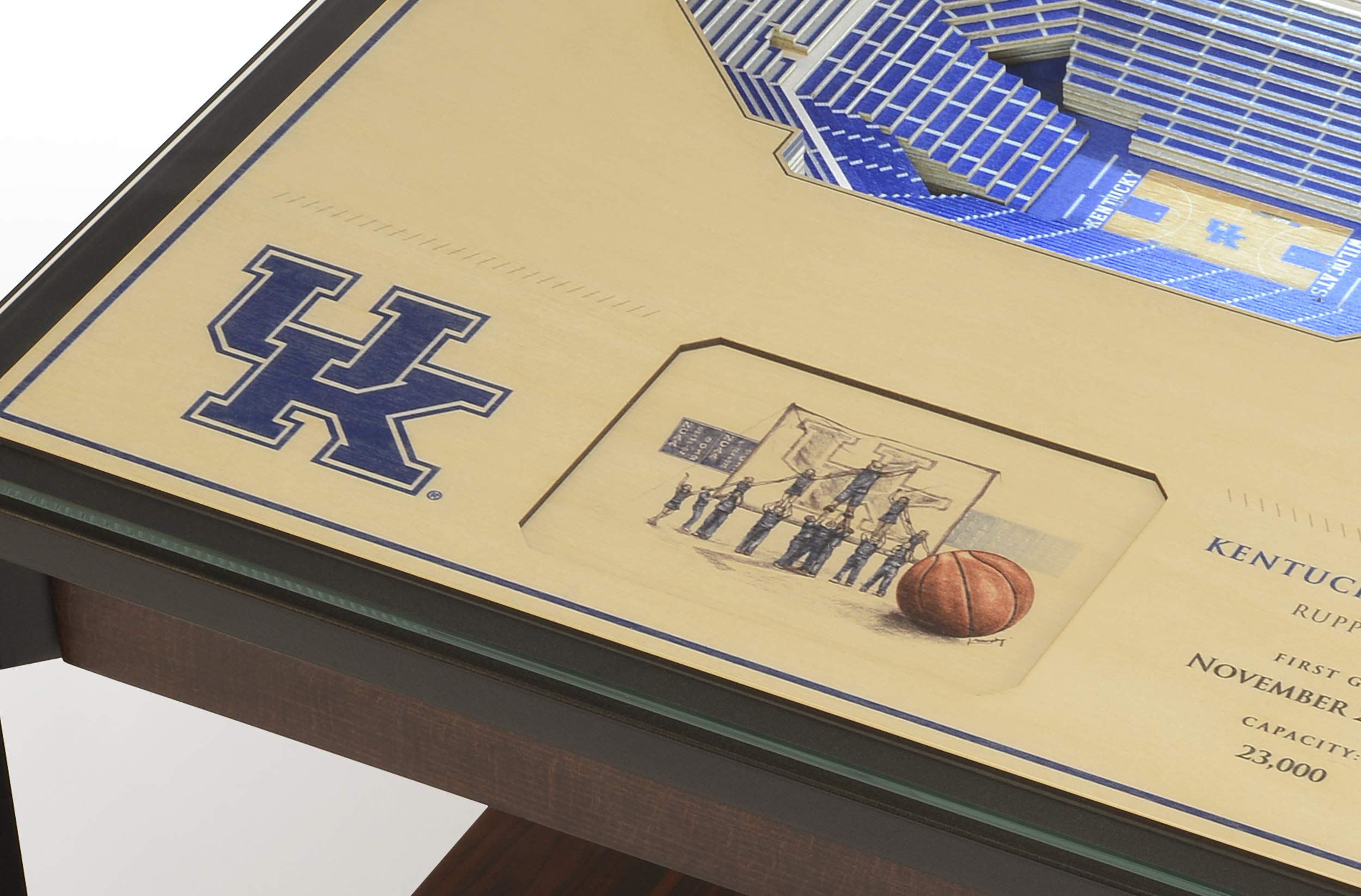 YouTheFan NCAA Kentucky Wildcats 25-Layer StadiumViews Lighted End Table - Rupp Arena - Sports Collectibles, Sports Memorabilia, Sports Fan Shop, Sports Gifts