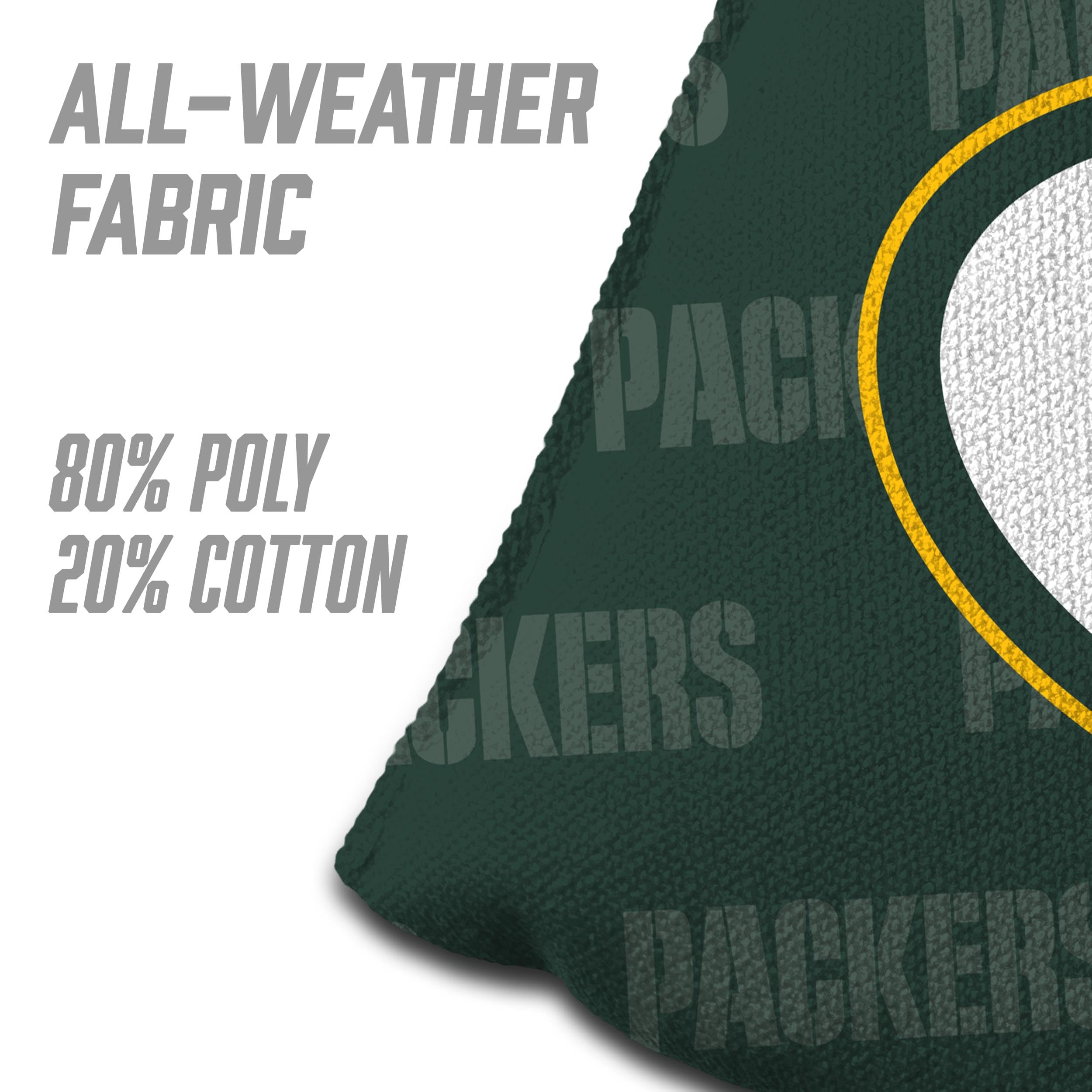 YouTheFan NFL Green Bay Packers Cornhole Bags - 4PK - Green - Sports Collectibles, Sports Memorabilia, Sports Fan Shop, Sports Gifts