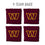 YouTheFan NFL Washington Commanders Cornhole Bags - 4PK - Maroon - Sports Collectibles, Sports Memorabilia, Sports Fan Shop, Sports Gifts