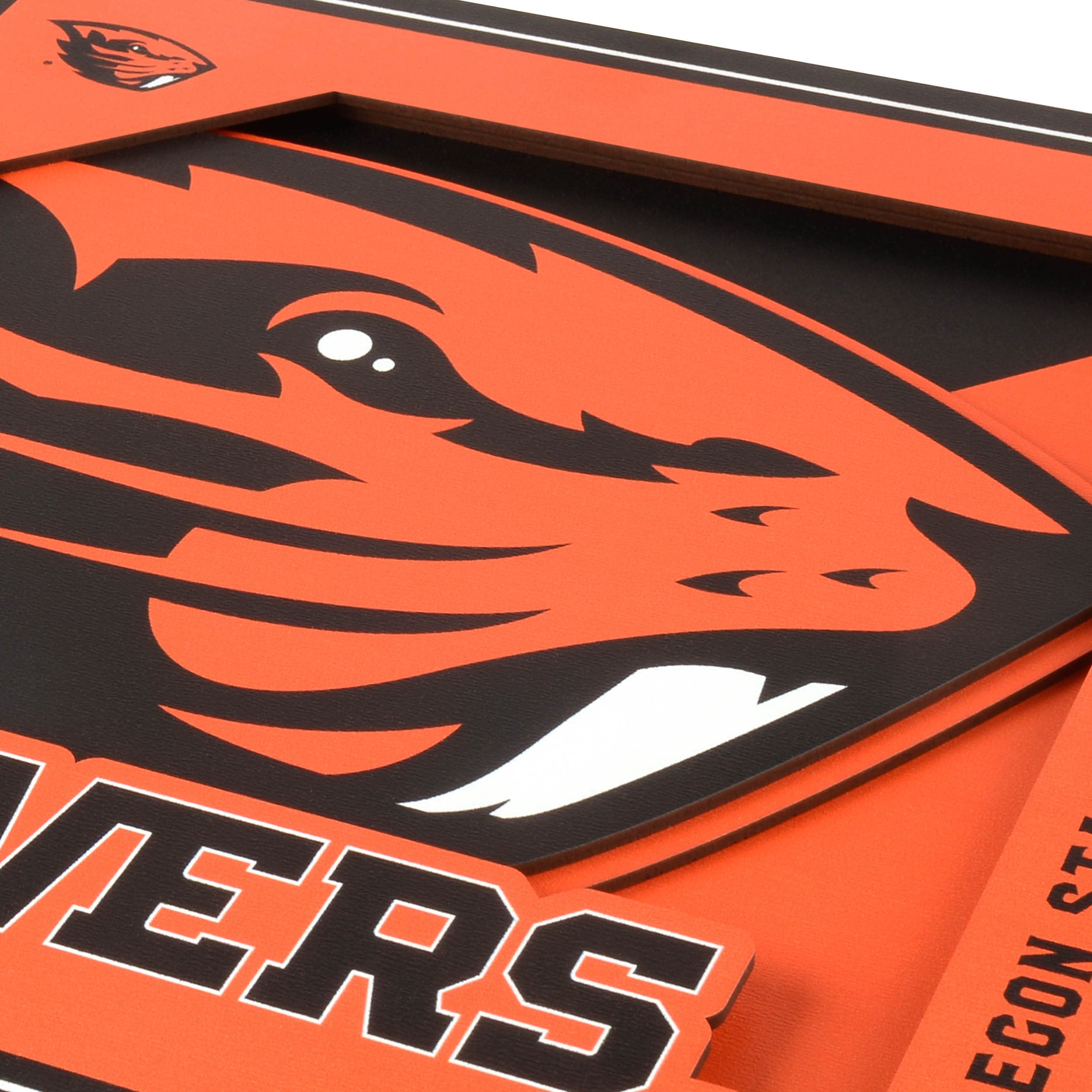 YouTheFan NCAA Oregon State Beavers 3D Logo Series Wall Art - 12x12 - Sports Collectibles, Sports Memorabilia, Sports Fan Shop, Sports Gifts