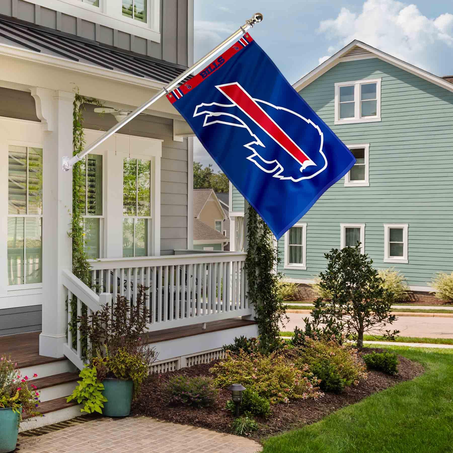 WinCraft Buffalo Bills Printed Header 3x5 Foot Banner Flag - Sports Collectibles, Sports Memorabilia, Sports Fan Shop, Sports Gifts