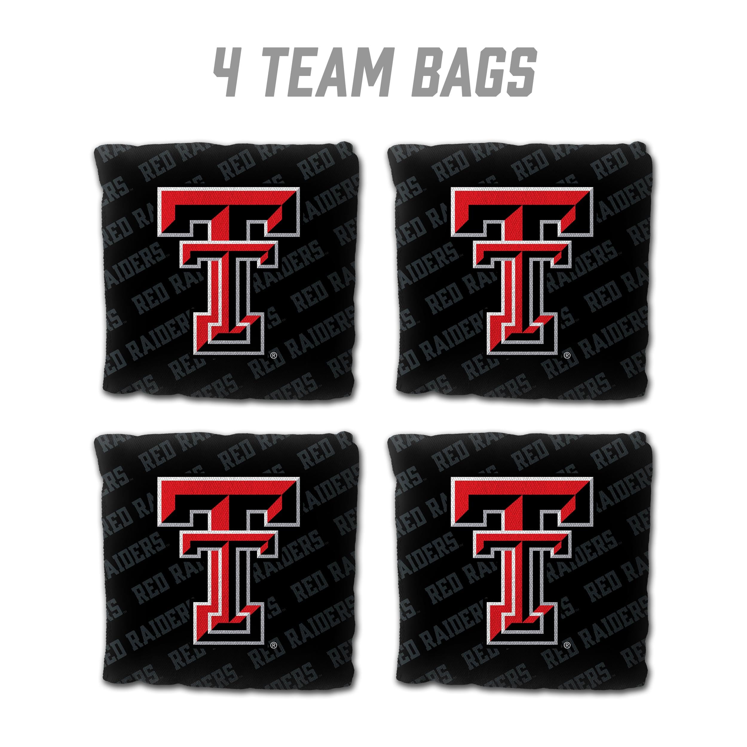 YouTheFan NCAA Texas Tech Red Raiders Cornhole Bags - 4PK - Black - Sports Collectibles, Sports Memorabilia, Sports Fan Shop, Sports Gifts