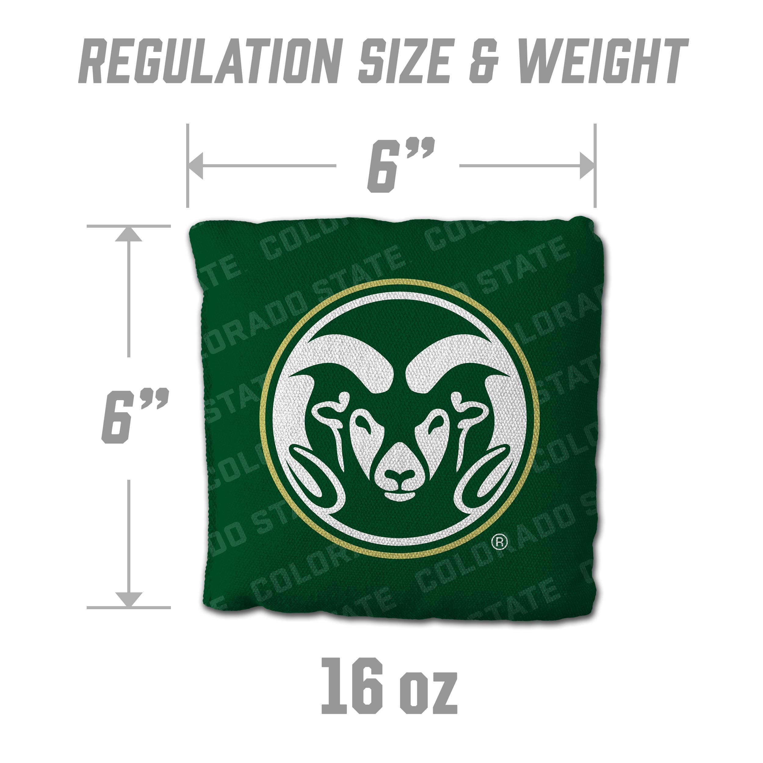 YouTheFan NCAA Colorado State Rams Cornhole Bags - 4PK - Green - Sports Collectibles, Sports Memorabilia, Sports Fan Shop, Sports Gifts
