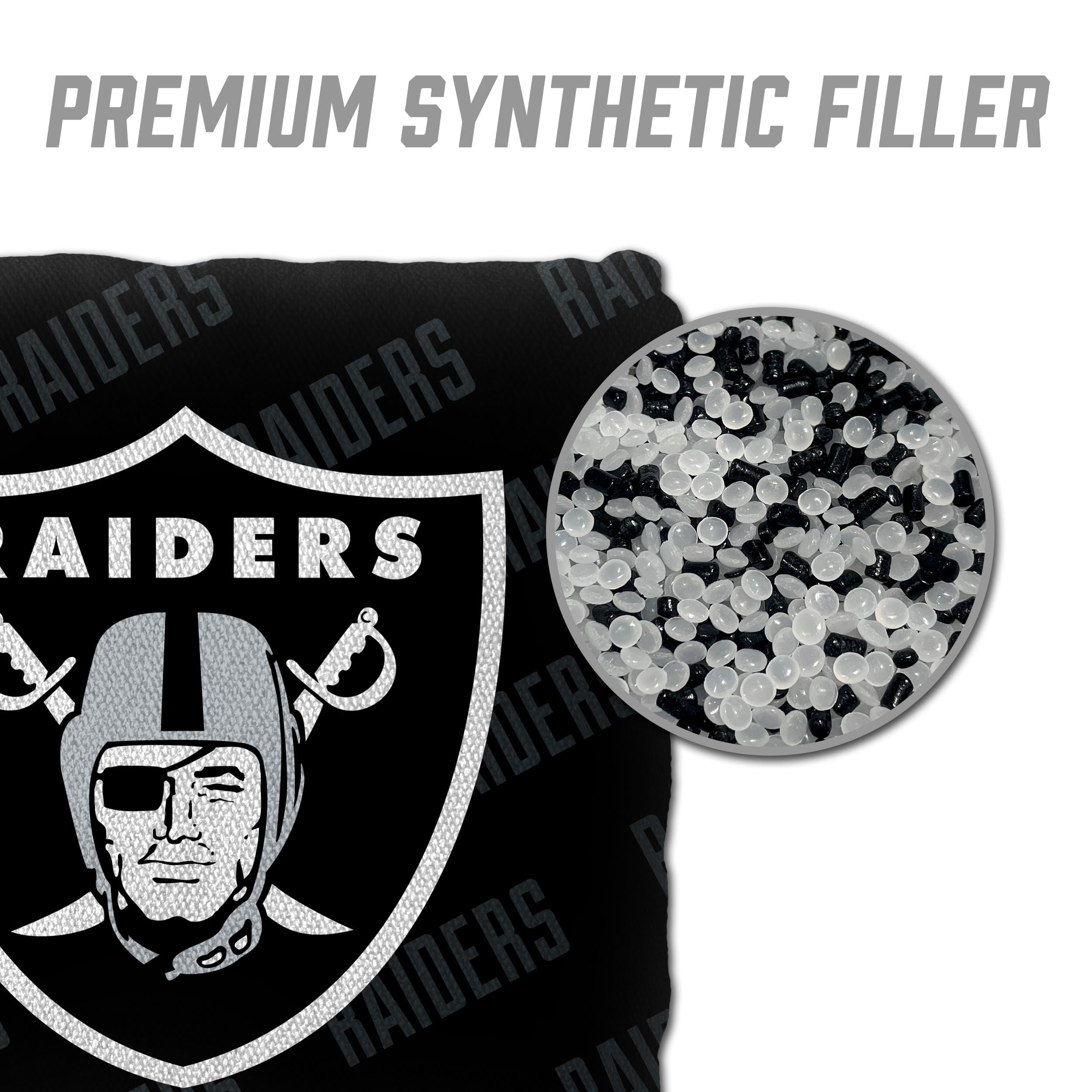 YouTheFan NFL Las Vegas Raiders Cornhole Bags - 4PK - Black - Sports Collectibles, Sports Memorabilia, Sports Fan Shop, Sports Gifts