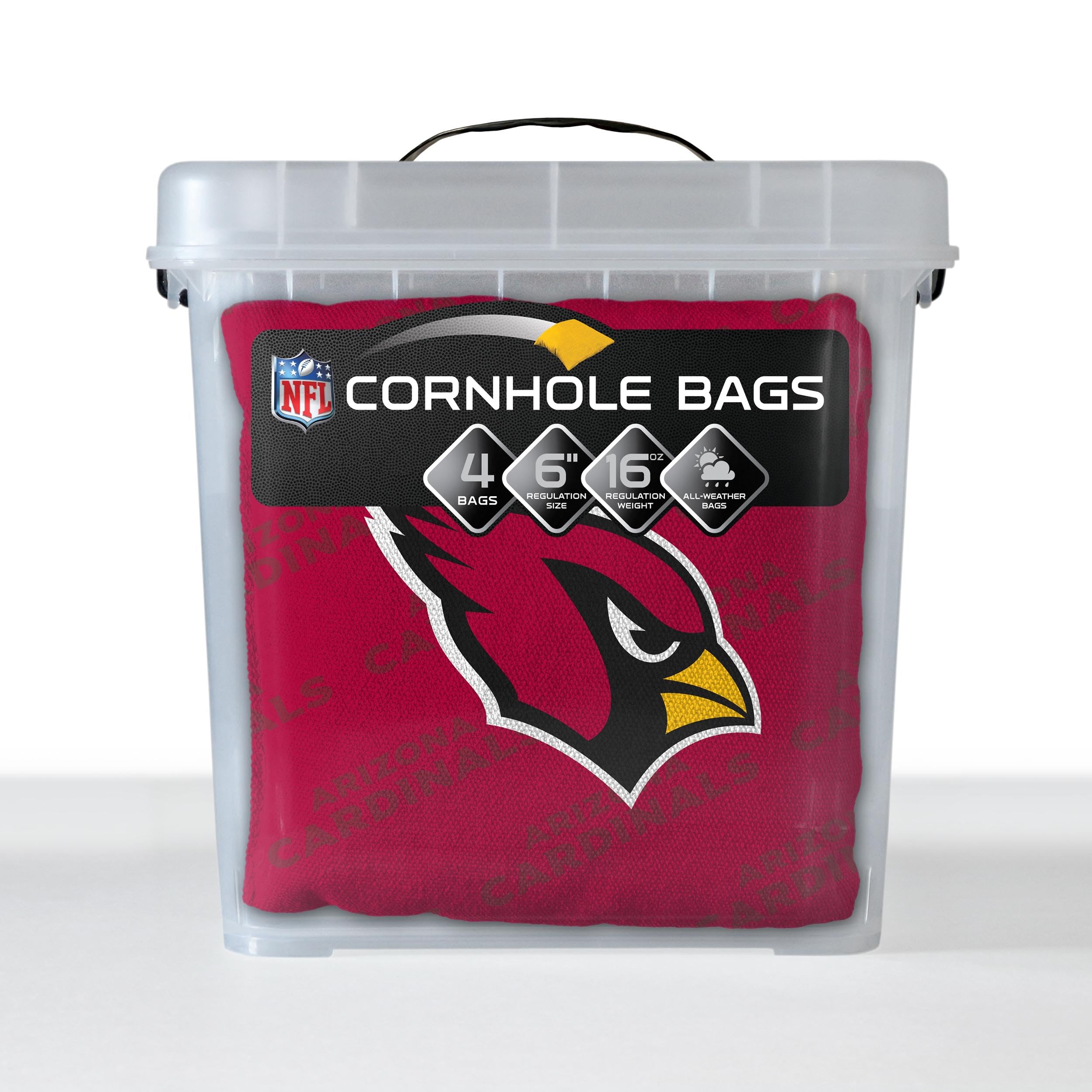 YouTheFan NFL Arizona Cardinals Cornhole Bags - 4PK - Red - Sports Collectibles, Sports Memorabilia, Sports Fan Shop, Sports Gifts