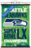 NFL Seattle Seahawks - Super Bowl LX Team Logo Wall Poster with Magnetic Frame, 34L" x 22.4W", Premium Print and Black Hanger Bundle - Sports Gifts, Sports Memorabilia, Sports Collectibles, Fan Shop