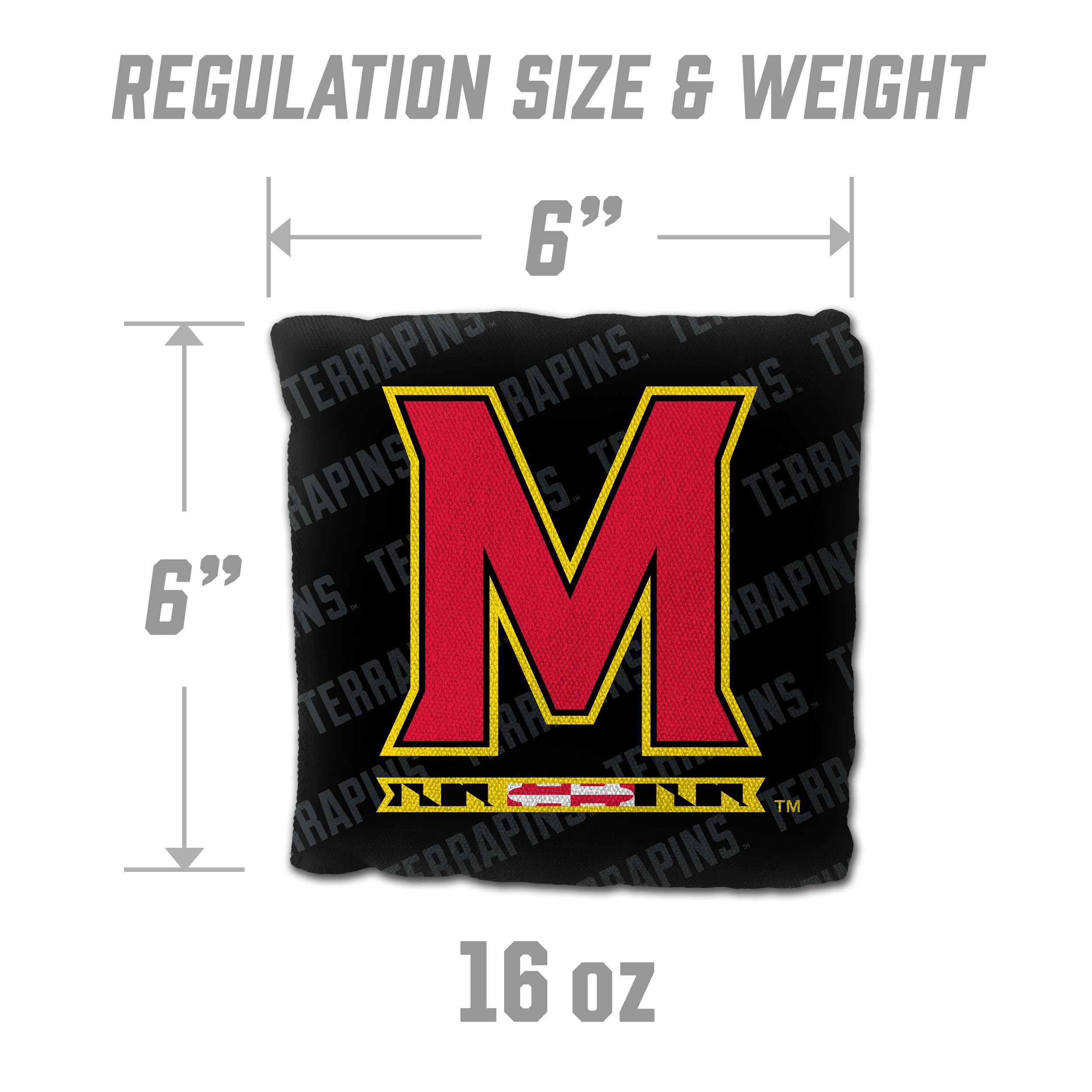 YouTheFan NCAA Maryland Terrapins Cornhole Bags - 4PK - Black - Sports Collectibles, Sports Memorabilia, Sports Fan Shop, Sports Gifts