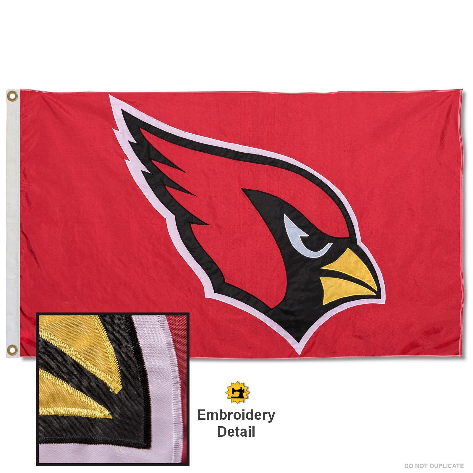 WinCraft Arizona Cardinals Embroidered Nylon Flag - Sports Collectibles, Sports Memorabilia, Sports Fan Shop, Sports Gifts