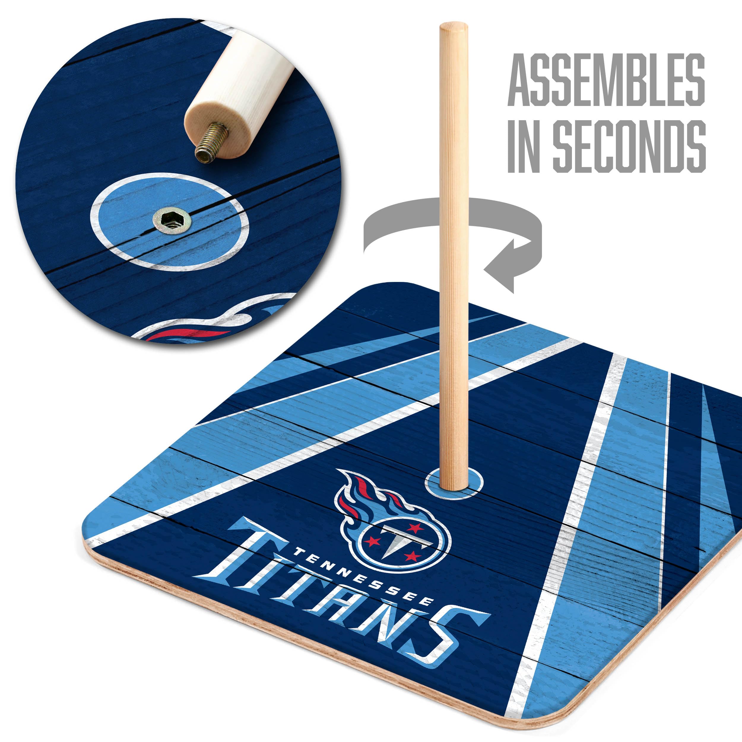 YouTheFan NFL Tennessee Titans Horseshoe Bags Game - Sports Collectibles, Sports Memorabilia, Sports Fan Shop, Sports Gifts