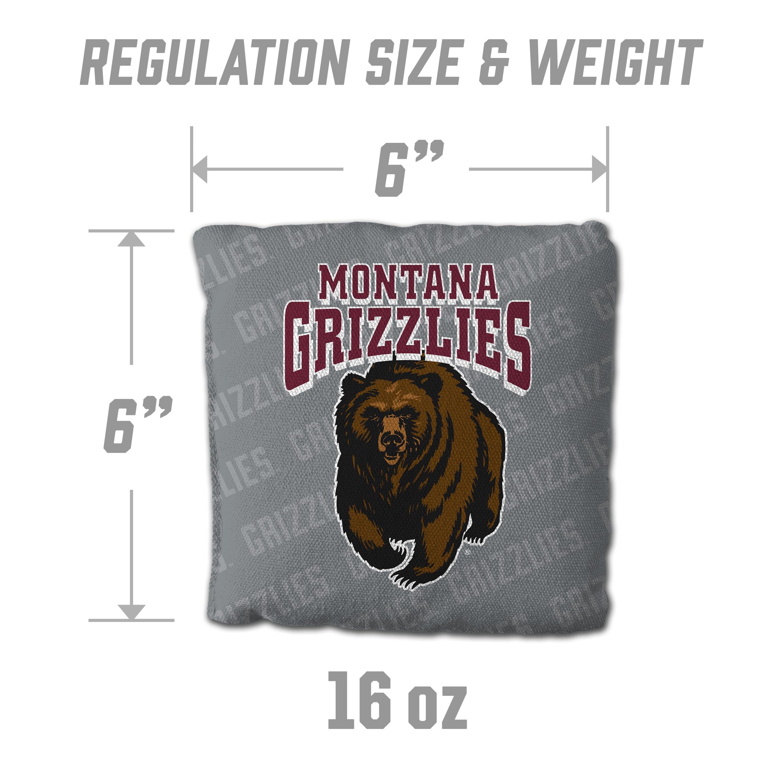 YouTheFan NCAA Montana Grizzlies Cornhole Bags - 4PK - Grey - Sports Collectibles, Sports Memorabilia, Sports Fan Shop, Sports Gifts