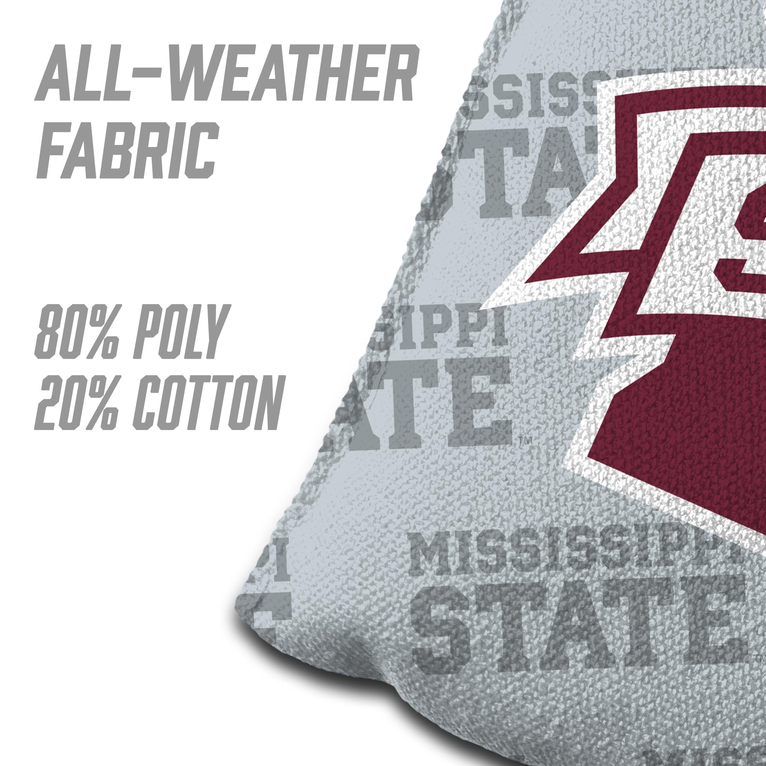 YouTheFan NCAA Mississippi State Bulldogs Cornhole Bags - 4PK - Grey - Sports Collectibles, Sports Memorabilia, Sports Fan Shop, Sports Gifts