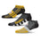 For Bare Feet NFL PITTSBURGH STEELERS Stripe Stack 3 Pack Ankle Sock Team Colors Large - Sports Gifts, Sports Memorabilia, Sports Collectibles, Fan Shop