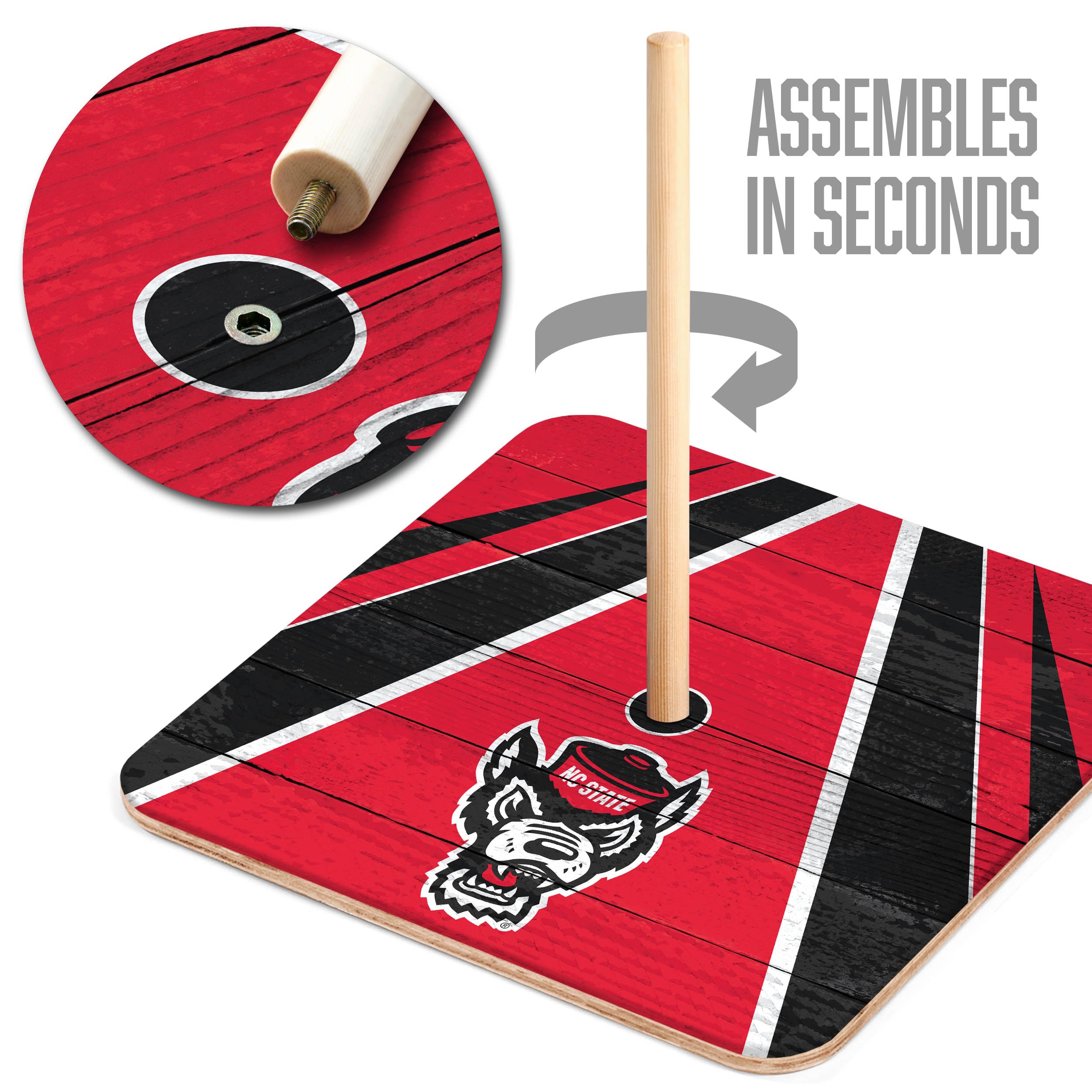 YouTheFan NCAA NC State Wolfpack Horseshoe Bags - Sports Collectibles, Sports Memorabilia, Sports Fan Shop, Sports Gifts