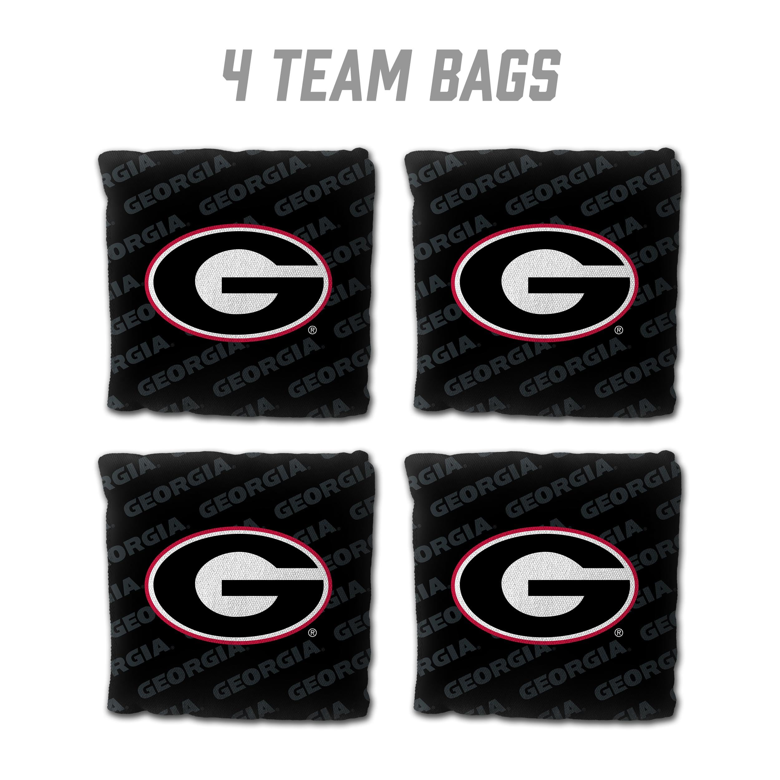 YouTheFan NCAA Georgia Bulldogs - Cornhole Bags - 4PK - Black - Sports Collectibles, Sports Memorabilia, Sports Fan Shop, Sports Gifts