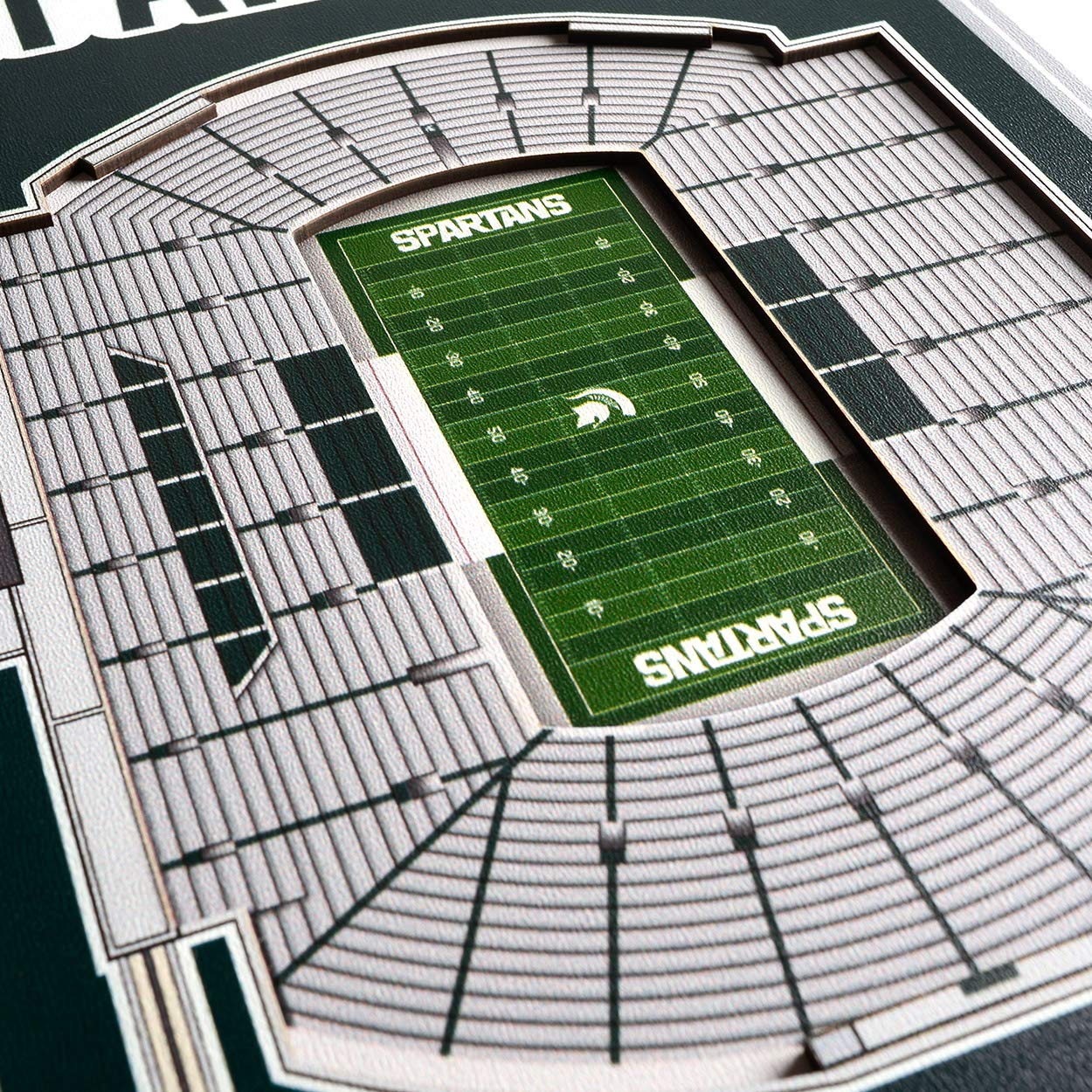 YouTheFan NCAA Michigan State Spartans 3D Stadium 8x32 Banner - Spartan Stadium - Sports Collectibles, Sports Memorabilia, Sports Fan Shop, Sports Gifts
