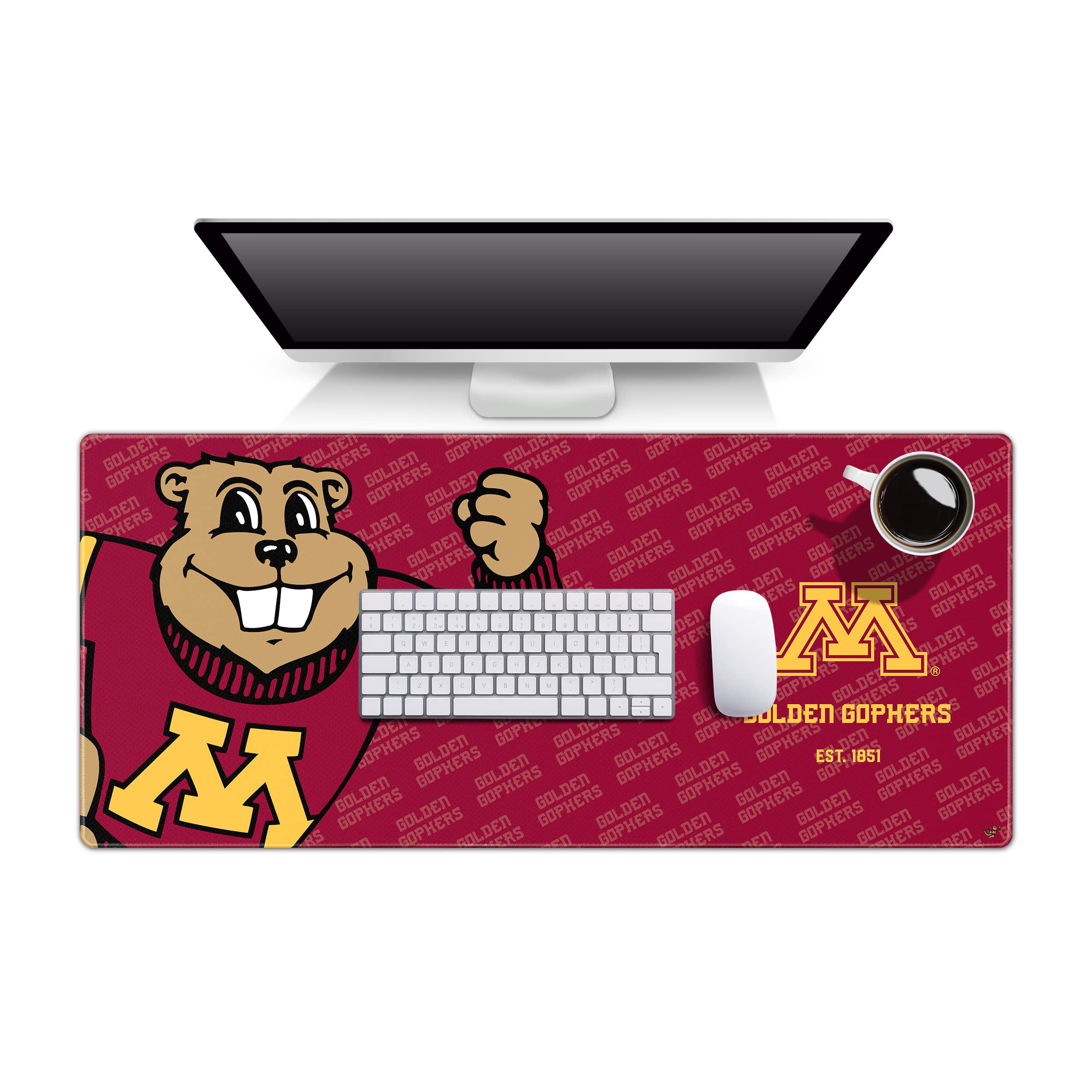 YouTheFan NCAA Minnesota Golden Gophers Logo Series Desk Pad - Sports Collectibles, Sports Memorabilia, Sports Fan Shop, Sports Gifts