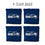 YouTheFan NFL Seattle Seahawks Cornhole Bags - 4PK - Blue - Sports Collectibles, Sports Memorabilia, Sports Fan Shop, Sports Gifts