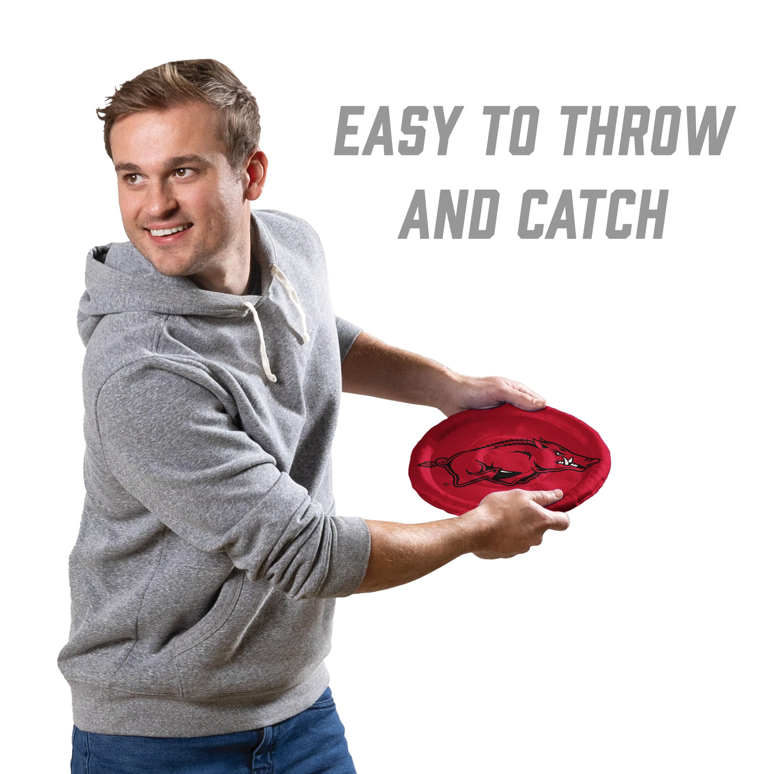 YouTheFan NCAA Arkansas Razorbacks Flimzee Bean-Bag Flying Disc - Sports Collectibles, Sports Memorabilia, Sports Fan Shop, Sports Gifts