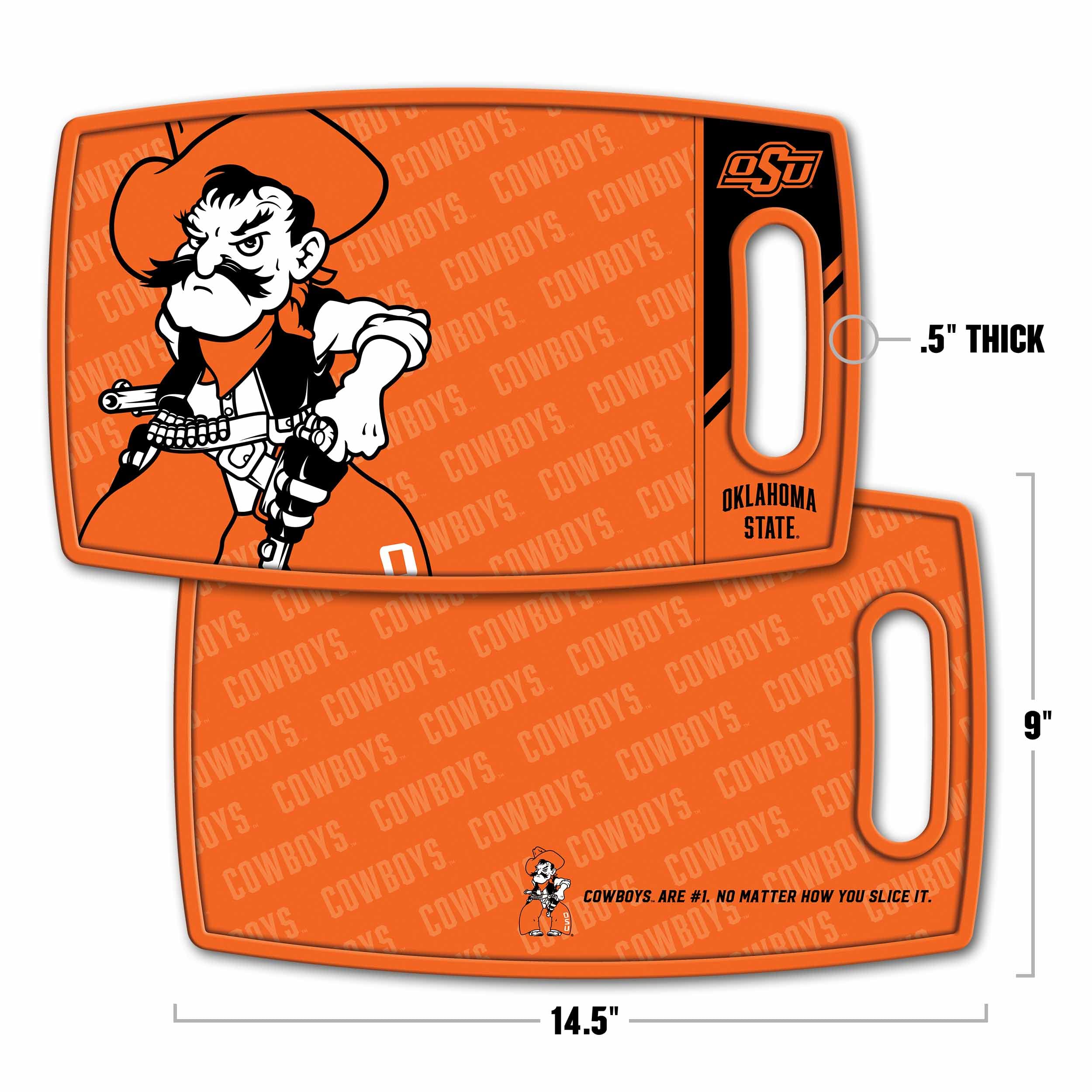 YouTheFan NCAA Oklahoma State Cowboys Logo Series Cutting Board - Sports Collectibles, Sports Memorabilia, Sports Fan Shop, Sports Gifts