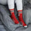 For Bare Feet NCAA Indiana Hoosiers 4 Stripe Deuce Crew Sock Team Color LARGE - Sports Gifts, Sports Memorabilia, Sports Collectibles, Fan Shop