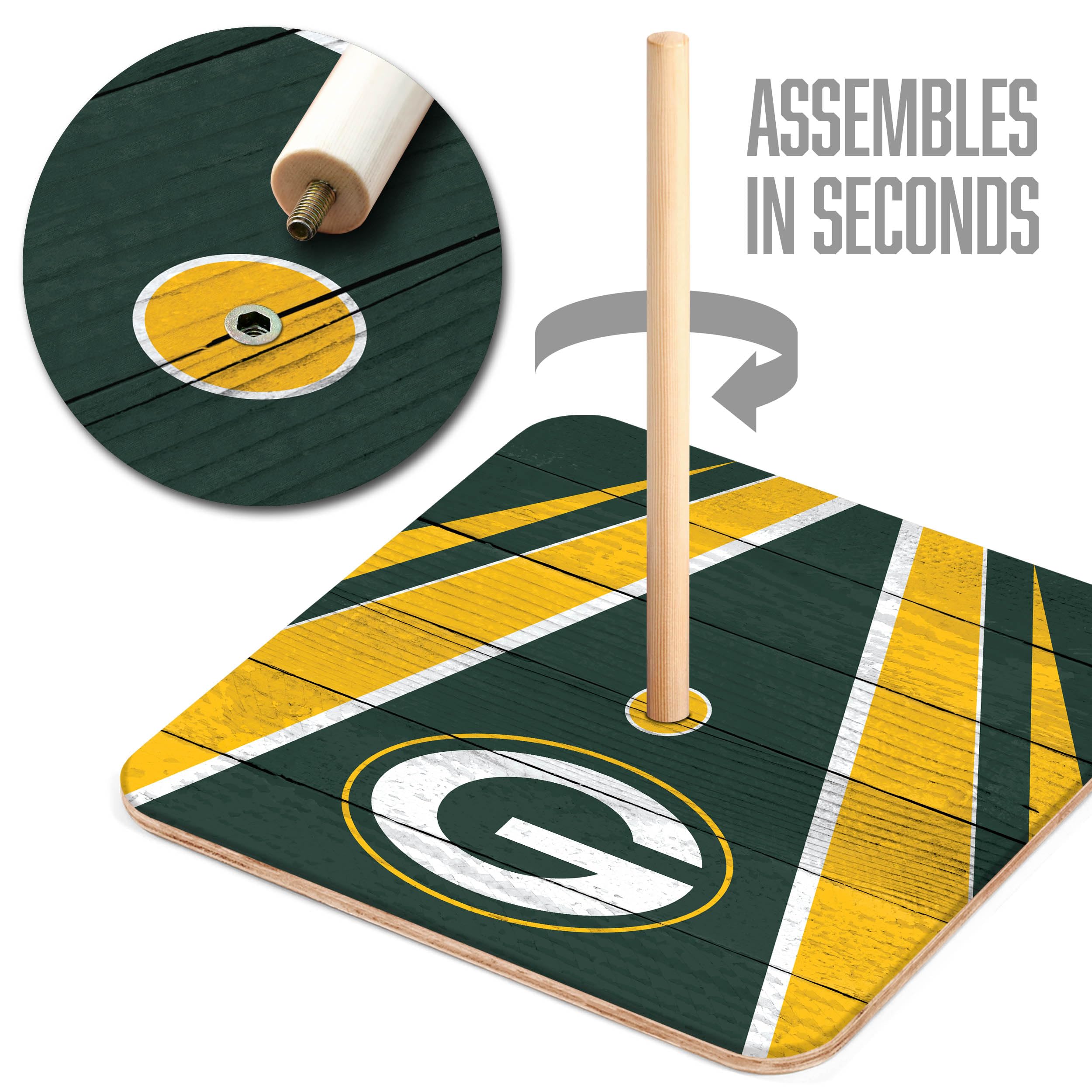 YouTheFan NFL Green Bay Packers Horseshoe Bags Game - Sports Collectibles, Sports Memorabilia, Sports Fan Shop, Sports Gifts