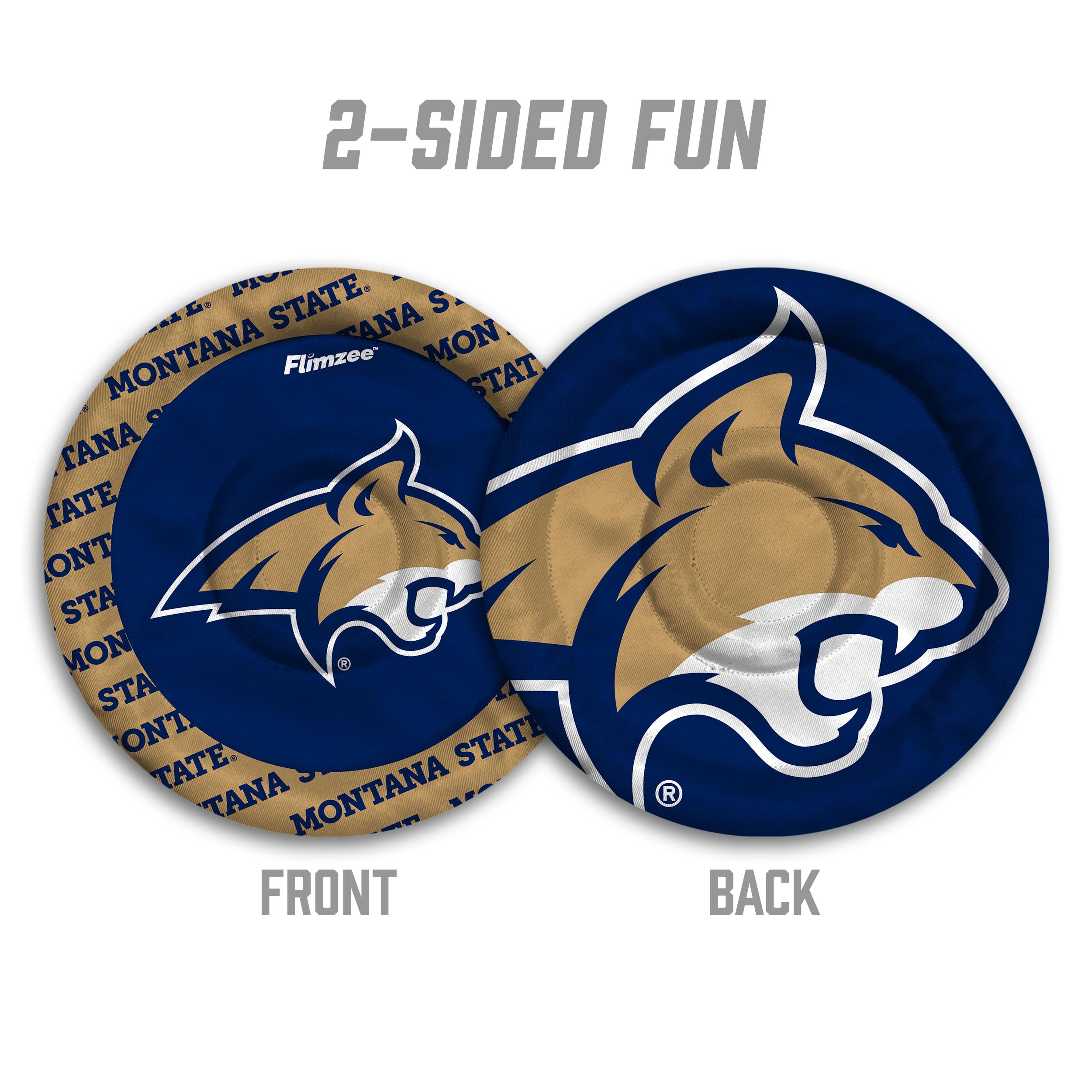 YouTheFan NCAA Montana State Bobcats Flimzee Bean-Bag Flying Disc - Sports Collectibles, Sports Memorabilia, Sports Fan Shop, Sports Gifts