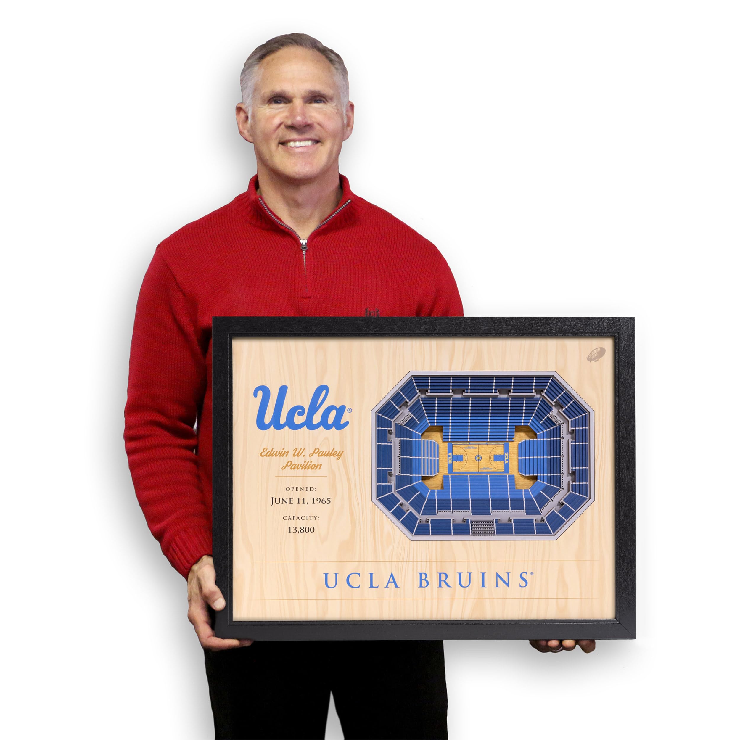YouTheFan NCAA UCLA Bruins 25-Layer StadiumViews 3D Wall Art - Pauley Pavilion - Sports Collectibles, Sports Memorabilia, Sports Fan Shop, Sports Gifts