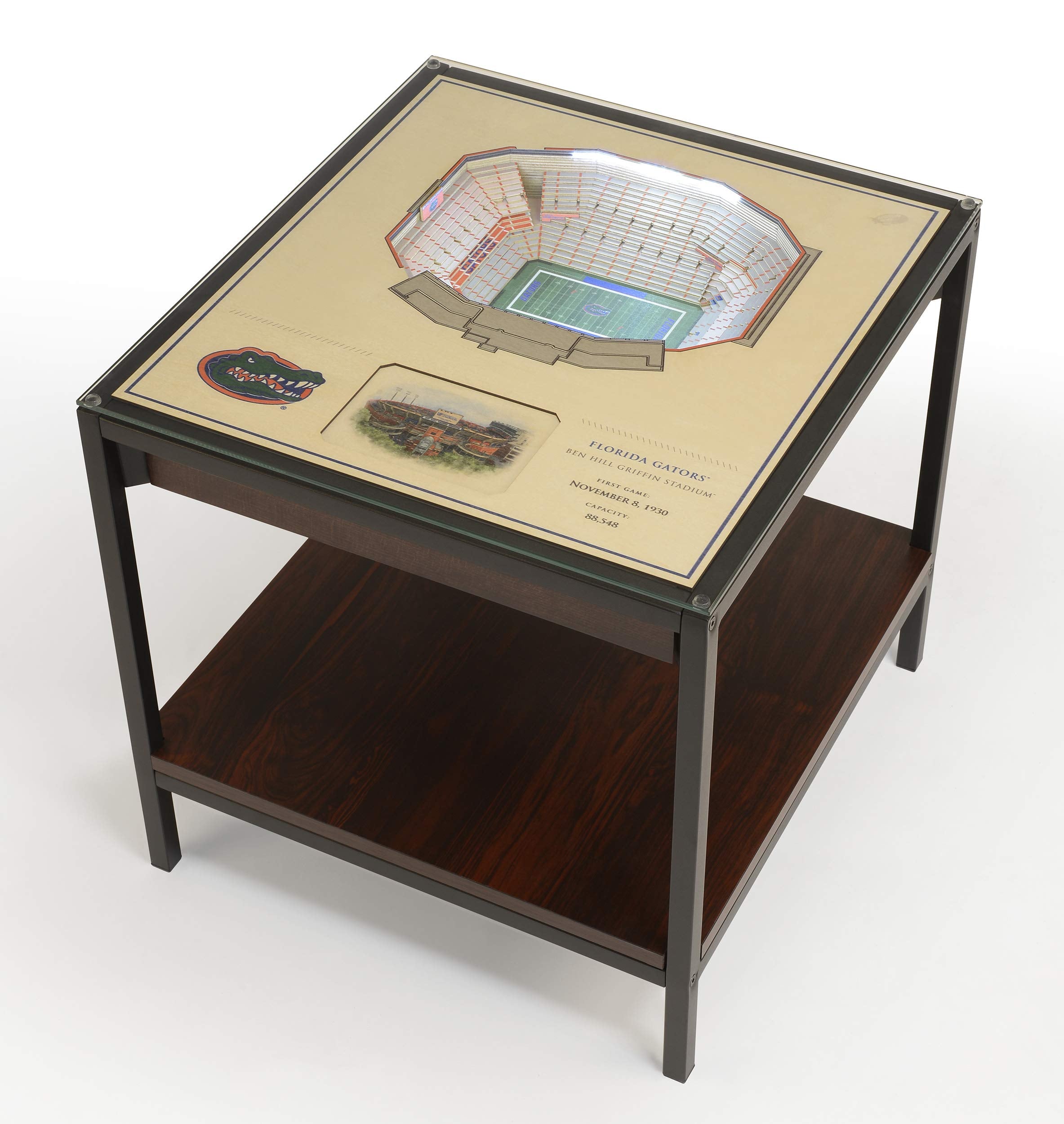 YouTheFan NCAA Florida Gators 25-Layer StadiumViews Lighted End Table - Ben Hill Griffin Stadium - Sports Collectibles, Sports Memorabilia, Sports Fan Shop, Sports Gifts