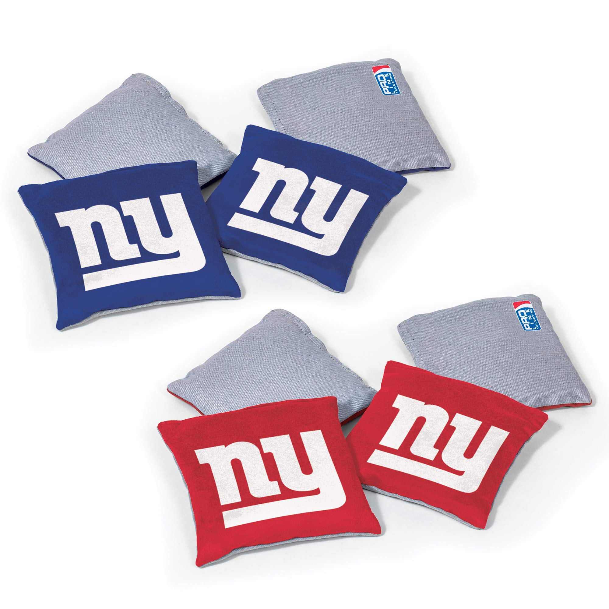 Wild Sports NFL New York Giants 8pk Dual Sided Bean Bags, Team Color - Sports Collectibles, Sports Memorabilia, Sports Fan Shop, Sports Gifts