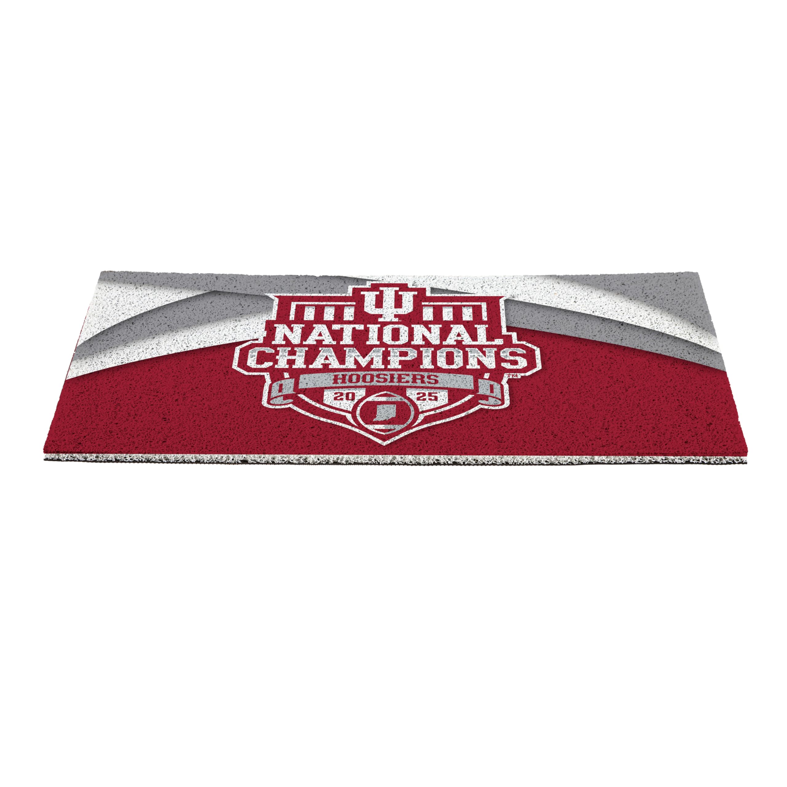 Team Sports America NCAA Indiana University Doormat, CFP National Champions 2025-26, 28x16 inches, Non-Slip Backing Turf Mat, Indoor and Outdoor Entrance Welcome Mats - Sports Gifts, Sports Memorabilia, Sports Collectibles, Fan Shop