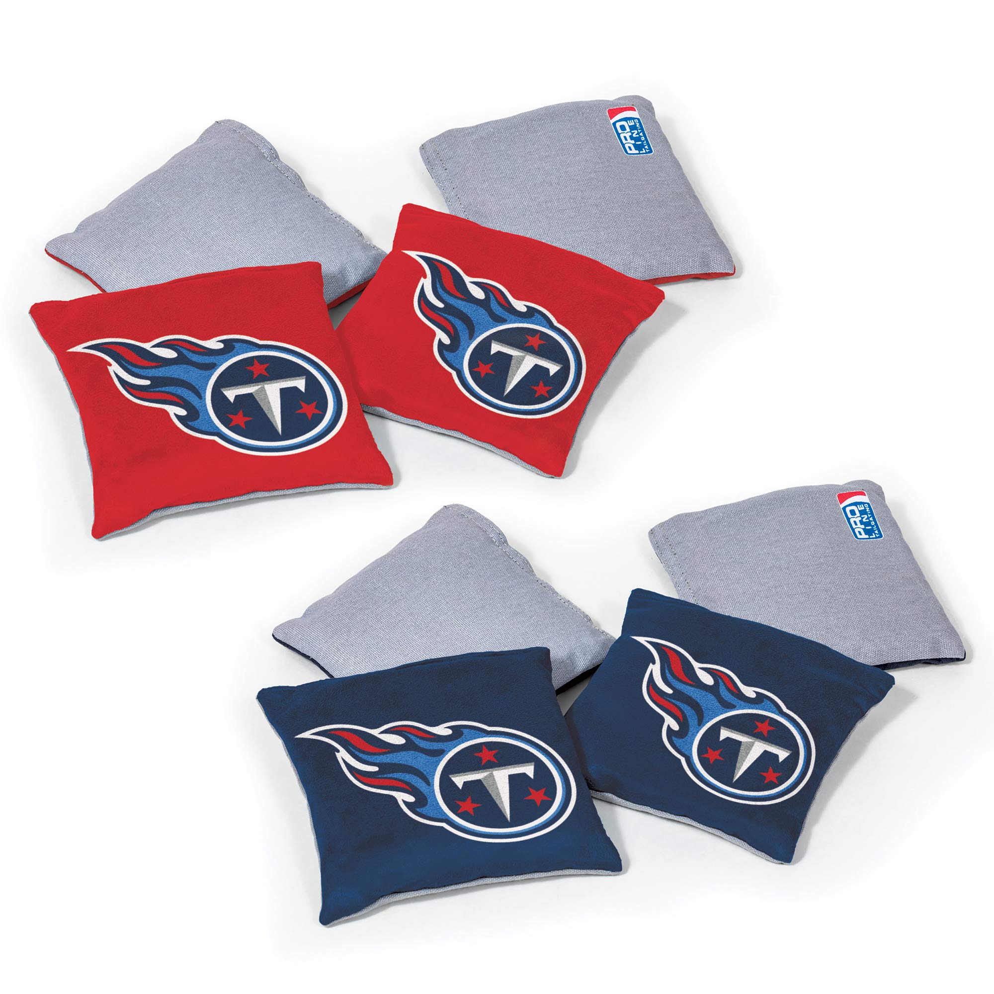 Wild Sports NFL Tennessee Titans 8pk Dual Sided Bean Bags, Team Color - Sports Collectibles, Sports Memorabilia, Sports Fan Shop, Sports Gifts