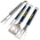 YouTheFan NCAA Michigan Wolverines Spirit Series 3-Piece BBQ Set ,Stainless Steel , 22" x 9" - Sports Collectibles, Sports Memorabilia, Sports Fan Shop, Sports Gifts
