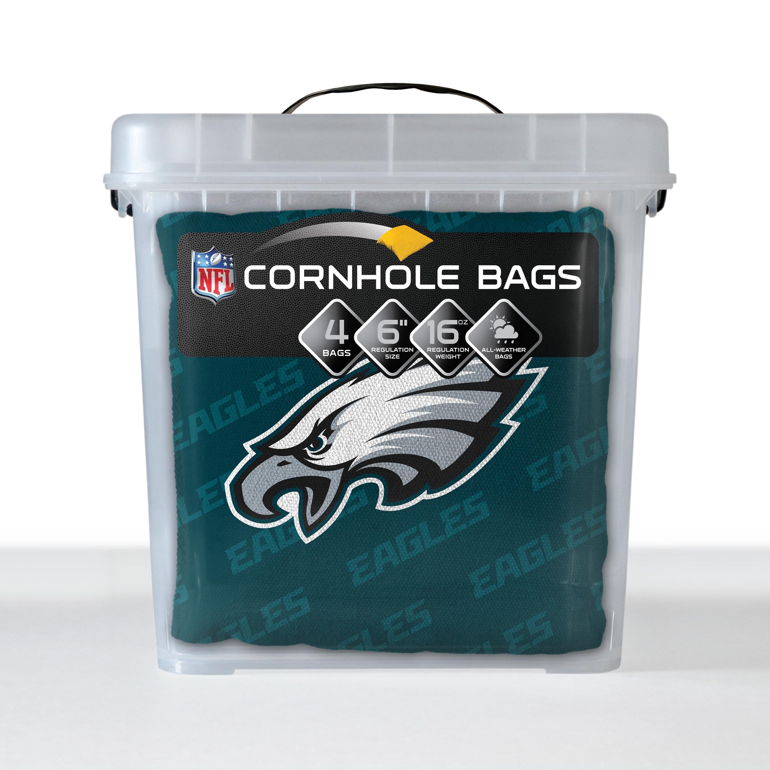 YouTheFan NFL Philadelphia Eagles Cornhole Bags - 4PK - Green - Sports Collectibles, Sports Memorabilia, Sports Fan Shop, Sports Gifts