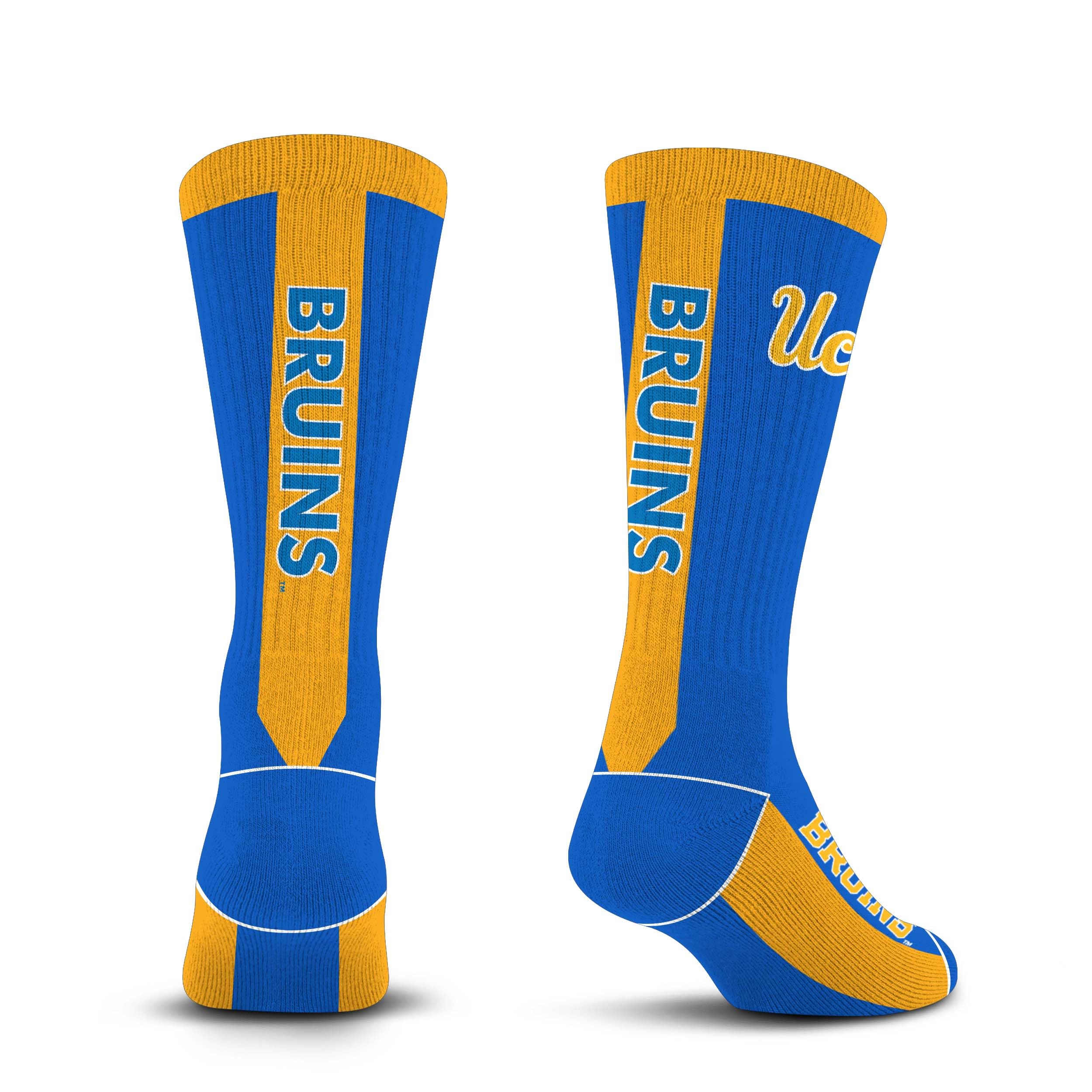 For Bare Feet NCAA UCLA BRUINS MVP Crew Sock Team Color Large - Sports Gifts, Sports Memorabilia, Sports Collectibles, Fan Shop