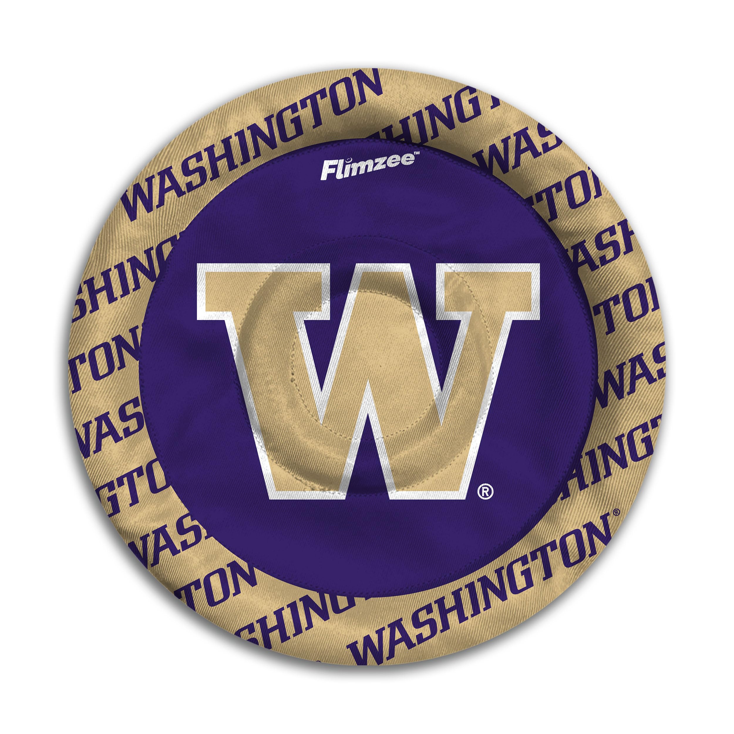 YouTheFan NCAA Washington Huskies Flimzee Bean-Bag Flying Disc - Sports Collectibles, Sports Memorabilia, Sports Fan Shop, Sports Gifts