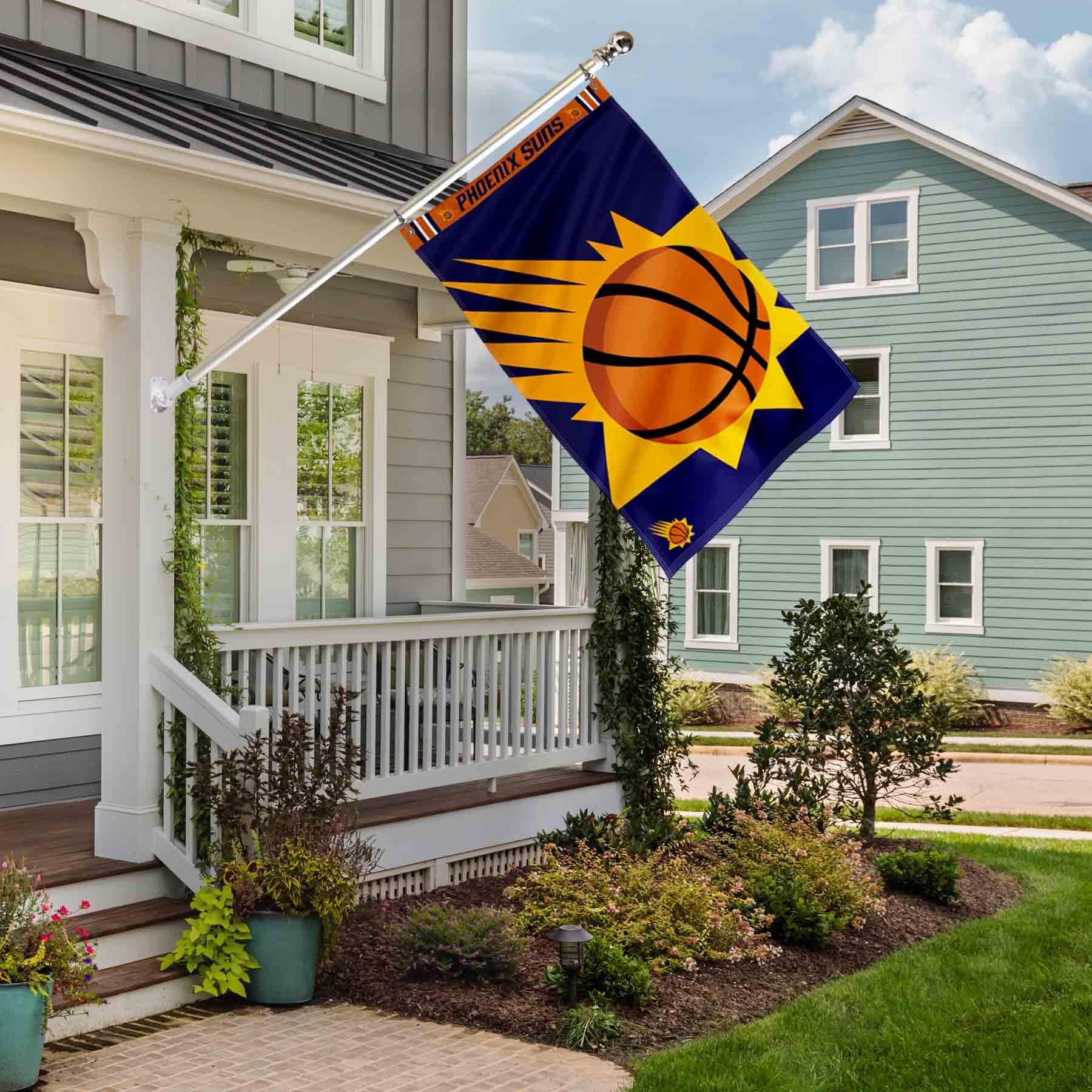 WinCraft Phoenix Suns Printed Header 3x5 Premium Banner Flag - Sports Collectibles, Sports Memorabilia, Sports Fan Shop, Sports Gifts