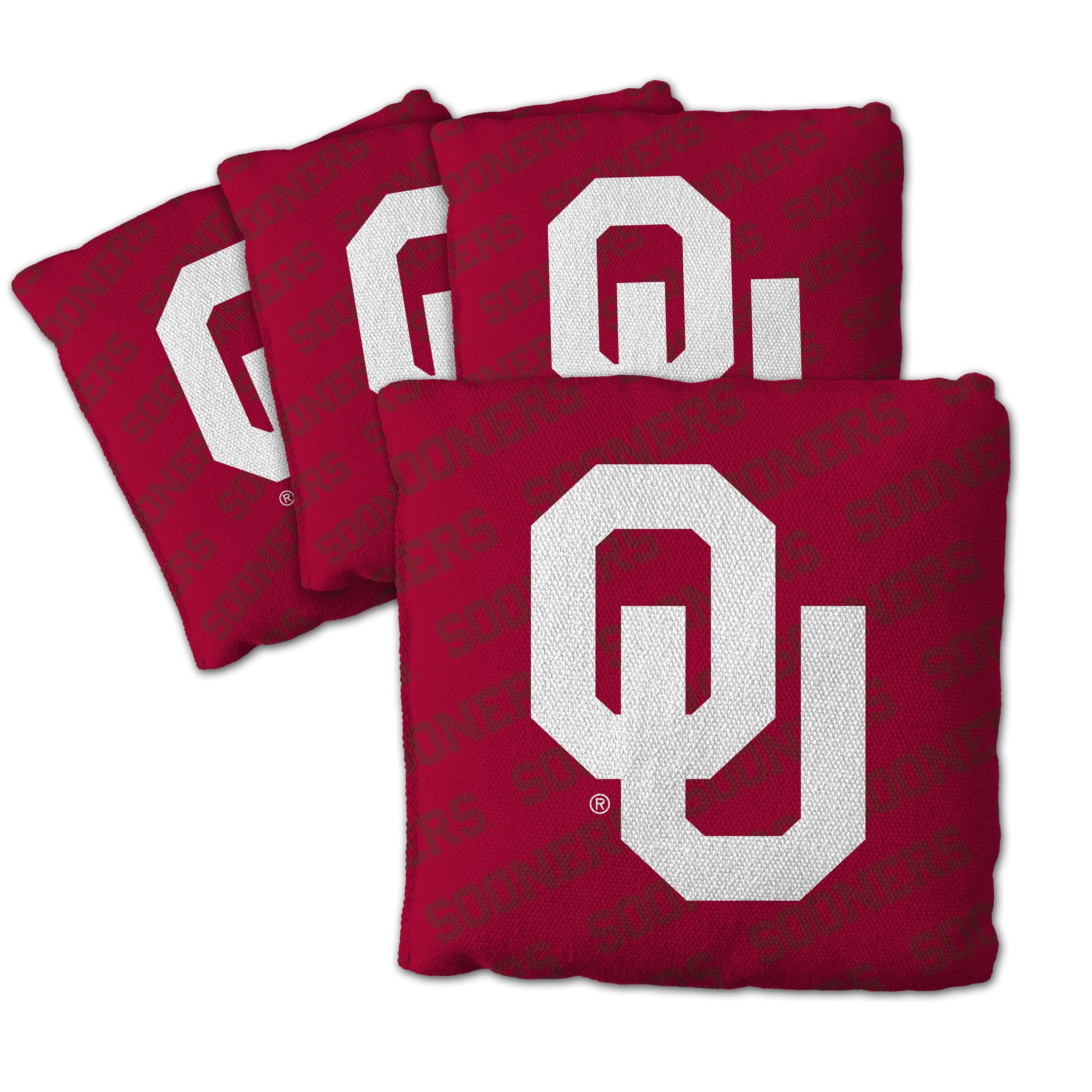 YouTheFan NCAA Oklahoma Sooners Cornhole Bags - 4PK - Red - Sports Collectibles, Sports Memorabilia, Sports Fan Shop, Sports Gifts