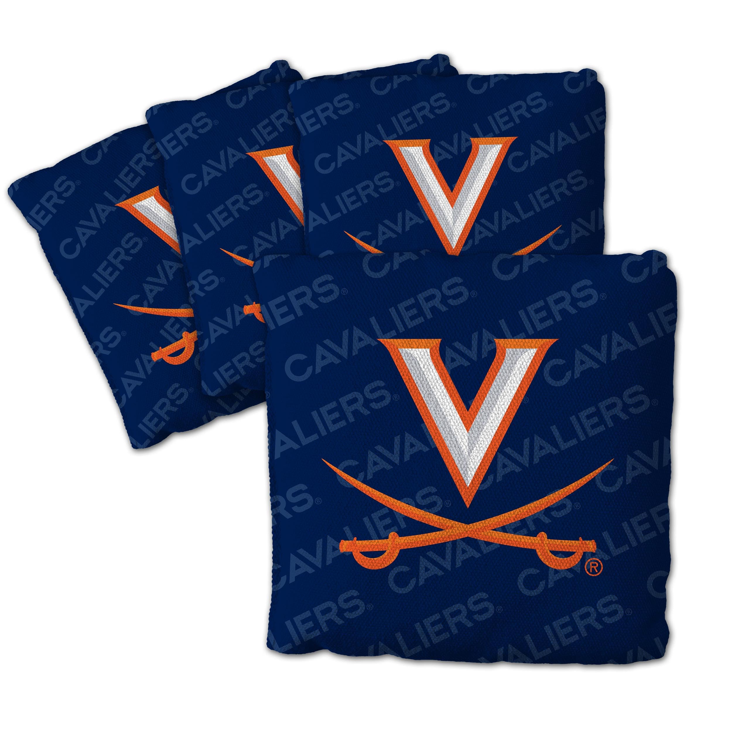 YouTheFan NCAA Virginia Cavaliers Cornhole Bags - 4PK - Blue - Sports Collectibles, Sports Memorabilia, Sports Fan Shop, Sports Gifts