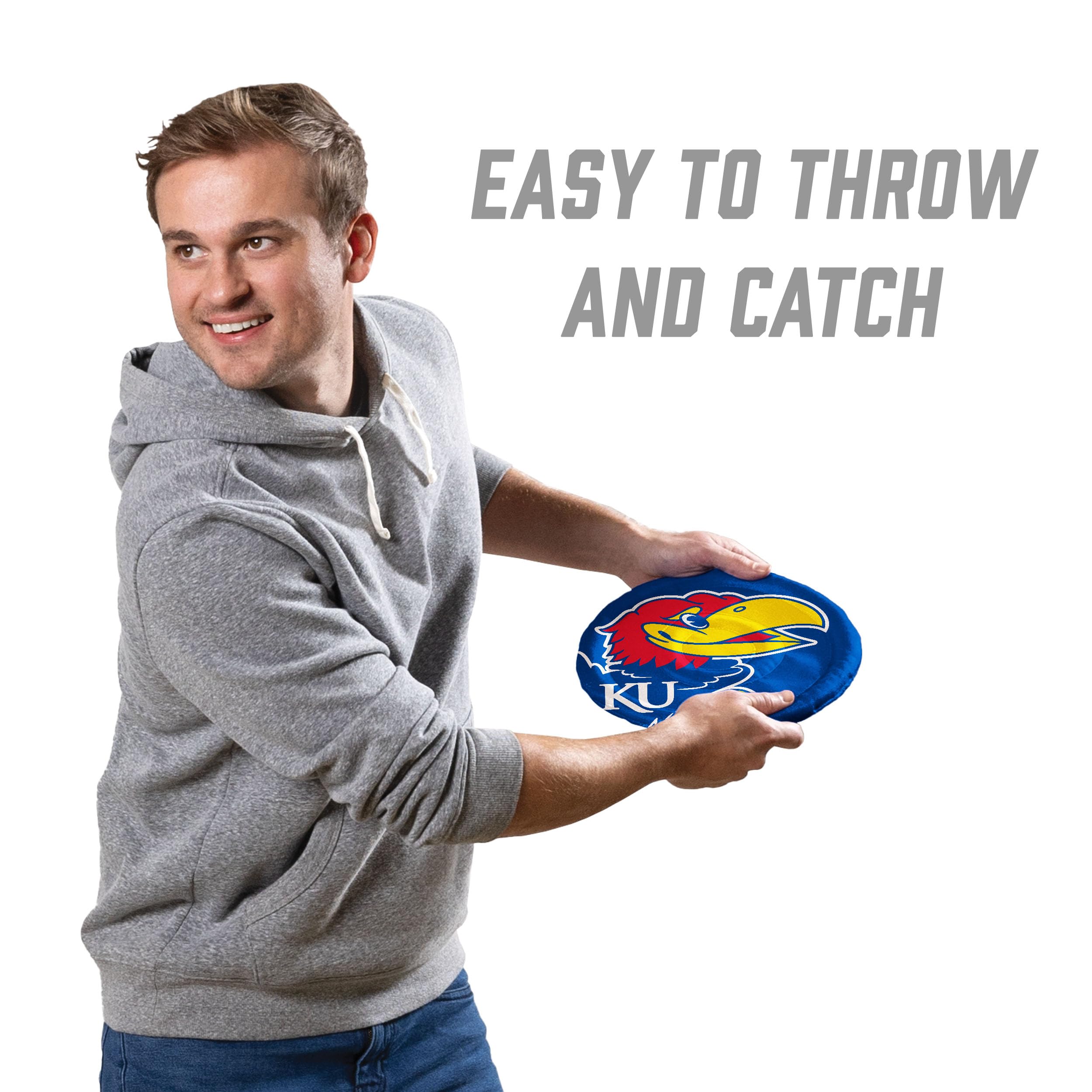 YouTheFan NCAA Kansas Jayhawks Flimzee Bean-Bag Flying Disc - Sports Collectibles, Sports Memorabilia, Sports Fan Shop, Sports Gifts